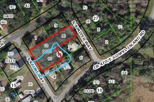 vacant lot this lot is split from other lots .  measurements are not exact.  At closing the new property appraiser listing will have more accurate measurements. No survey available lot 3 only outlined in blue