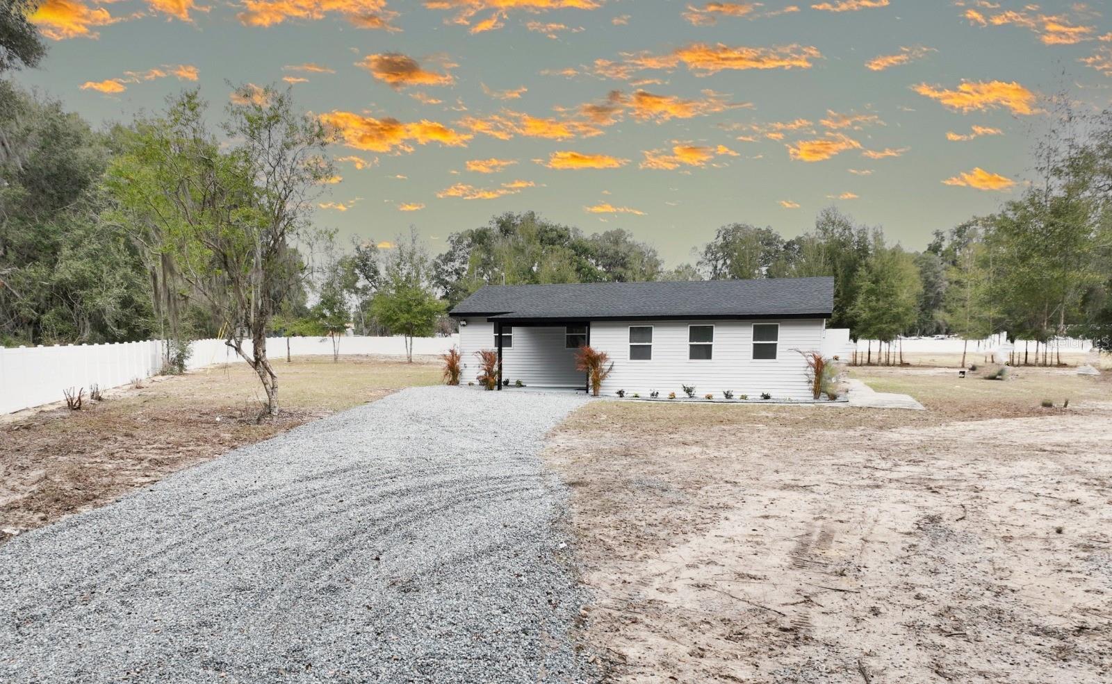 Move-in ready gem on 6.55 sprawling acres! This fully renovated home is zoned A1 (Agricultural) and features a total top-to-bottom overhaul, including a brand-new HVAC system, well water pump, appliances, and perimeter fencing. With significant acreage and favorable zoning, there is ample room to build a future in-law suite (please verify specific requirements with Marion County). All that's left is for you to bring your personal touch to this pristine countryside retreat. Seller offering $10,000 in concessions towards closing costs.