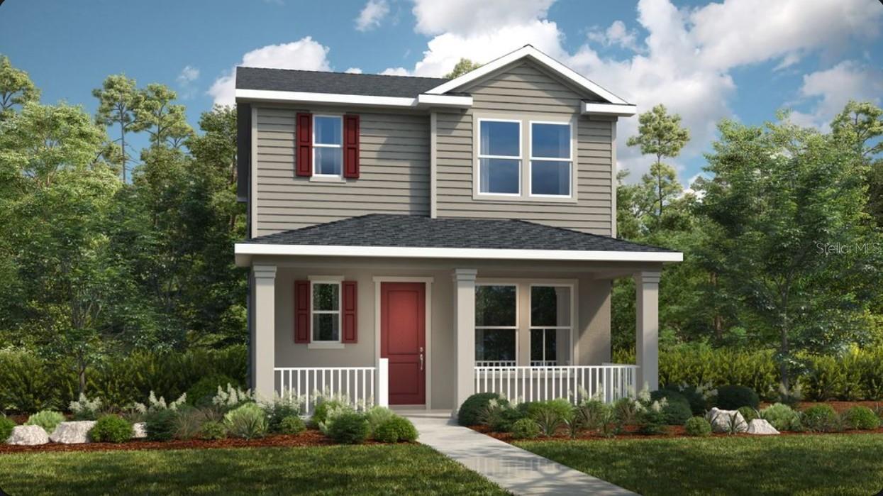 What's Special: Close to Park | Close to Amenities | Gray Cabinets. New Construction - June Completion! Welcome to the Ashwood at 5174 Dominion Alley in The Waters at Center Lake Ranch! This bright main level features a spacious great room that flows effortlessly into the dining area and kitchen, creating a warm and welcoming space for everyday living and gathering. The kitchen offers a central island, pantry, and easy access to the covered lanai for relaxed indoor-outdoor living. A private study near the foyer adds flexibility for a home office or quiet retreat. Upstairs, the primary suite offers a comfortable escape with a spacious bath and walk in closet, while two additional bedrooms, a full bath, and a convenient laundry room provide everyday ease. A third level game room with its own bath creates the perfect space for entertaining, hobbies, or relaxing. The Waters at Center Lake Ranch sits within a 2,050-acre master-planned community just south of Lake Nona. Conveniently located along the Narcoossee corridor, this natural gas community offers strong value near Medical City. Enjoy a walkable setting with cohesive neighborhoods, multi-use trails, recreation areas, and conservation wetlands that enrich daily living. Additional Highlights Include: 8' interior doors and high ceilings. Photos are for representative purposes only. MLS#O6415031