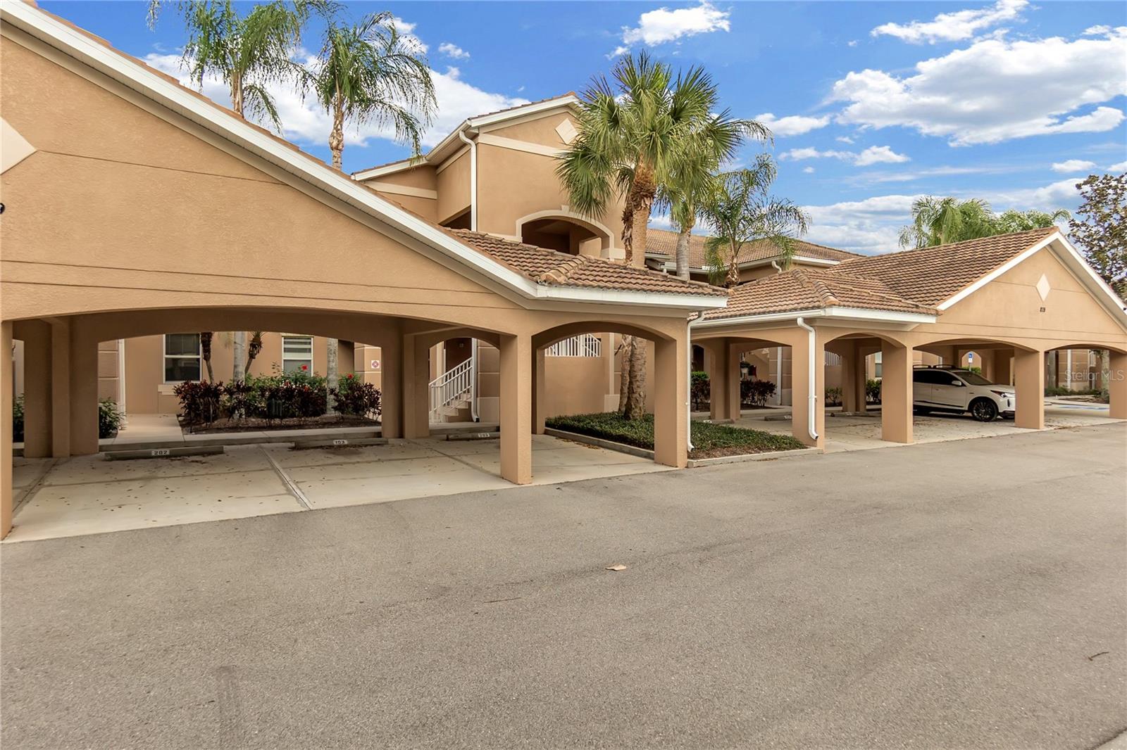 Welcome to this beautifully maintained 2-bedroom, 2-bathroom second-floor condo located in the highly desirable Stoneybrook at Heritage Harbour golf community in Bradenton. Offering approximately 1,100 square feet of comfortable living space, this light and airy residence features an open-concept floor plan designed for both relaxation and entertaining. The spacious living and dining areas flow seamlessly together and lead out to a private screened lanai overlooking the golf course, creating the perfect place to enjoy your morning coffee or unwind in the evening while taking in peaceful golf course views and Florida’s beautiful weather. The kitchen offers ample cabinet space, a pantry for additional storage, and a cozy breakfast nook that provides a welcoming space for casual dining. The thoughtfully designed split-bedroom layout provides privacy and comfort for both residents and guests. The primary suite features a walk-in closet and a private en-suite bathroom, while the second bedroom and full bathroom offer comfortable accommodations for family members, guests, or a home office. A convenient in-unit laundry area adds to the ease and functionality of everyday living. Residents of Stoneybrook at Heritage Harbour enjoy access to outstanding amenities including a championship golf course, multiple community pools, a fitness center, tennis courts, walking trails, and a clubhouse, all within a beautifully maintained gated community known for its scenic surroundings and active lifestyle. The location offers easy access to I-75 and is just minutes from Lakewood Ranch, shopping, dining, entertainment, and the Gulf Coast’s world-famous beaches. Whether you are looking for a full-time residence, a seasonal retreat, or a strong investment opportunity, this condo offers the perfect combination of comfort, convenience, and resort-style living in one of Bradenton’s most sought-after communities.