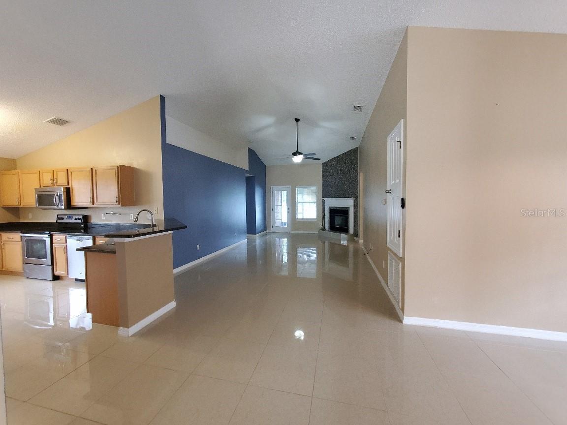 Coral Trace home direct water front with 2 car garage.
4 bedrooms and 2 baths. The master has a king bed, 2nd bedroom a queen bed, 3rd 1 twin bed, 4th 2 chairs
Large cathedral ceilings, fireplace. Enclosed screened patio area to view water.
Eat in kitchen with table and also a dining area with a table. ;CleaningFee: 250