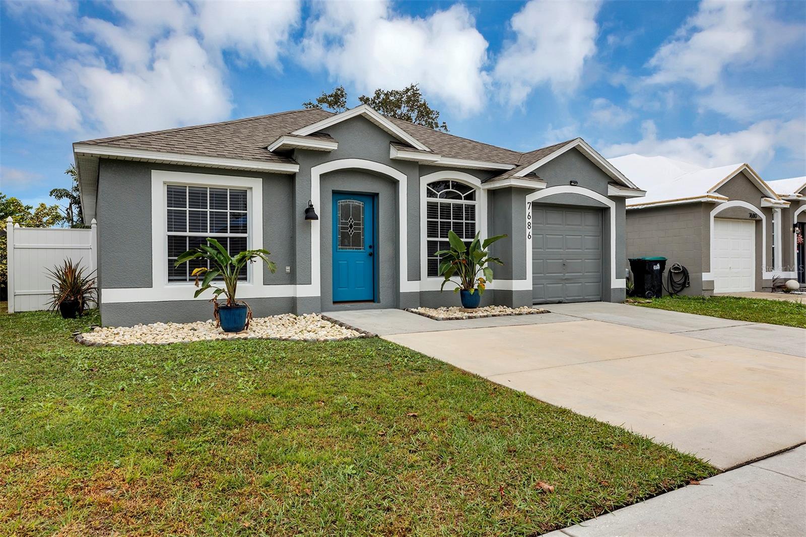 This upgraded rental checks the boxes, call your Realtor for a tour this week. Open and spacious 3 bedroom 2 bathroom, large flex room, and
one car garage in the Pine Ridge Hollow East community. Some highlights of this property are the updated kitchen with shaker cabinets, private backyard with covered patio and string lights, Electric car plug in the garage, No carpet in the home, and washer and dryer. Lawn Care is included in the rent and fans are in each bedroom.
