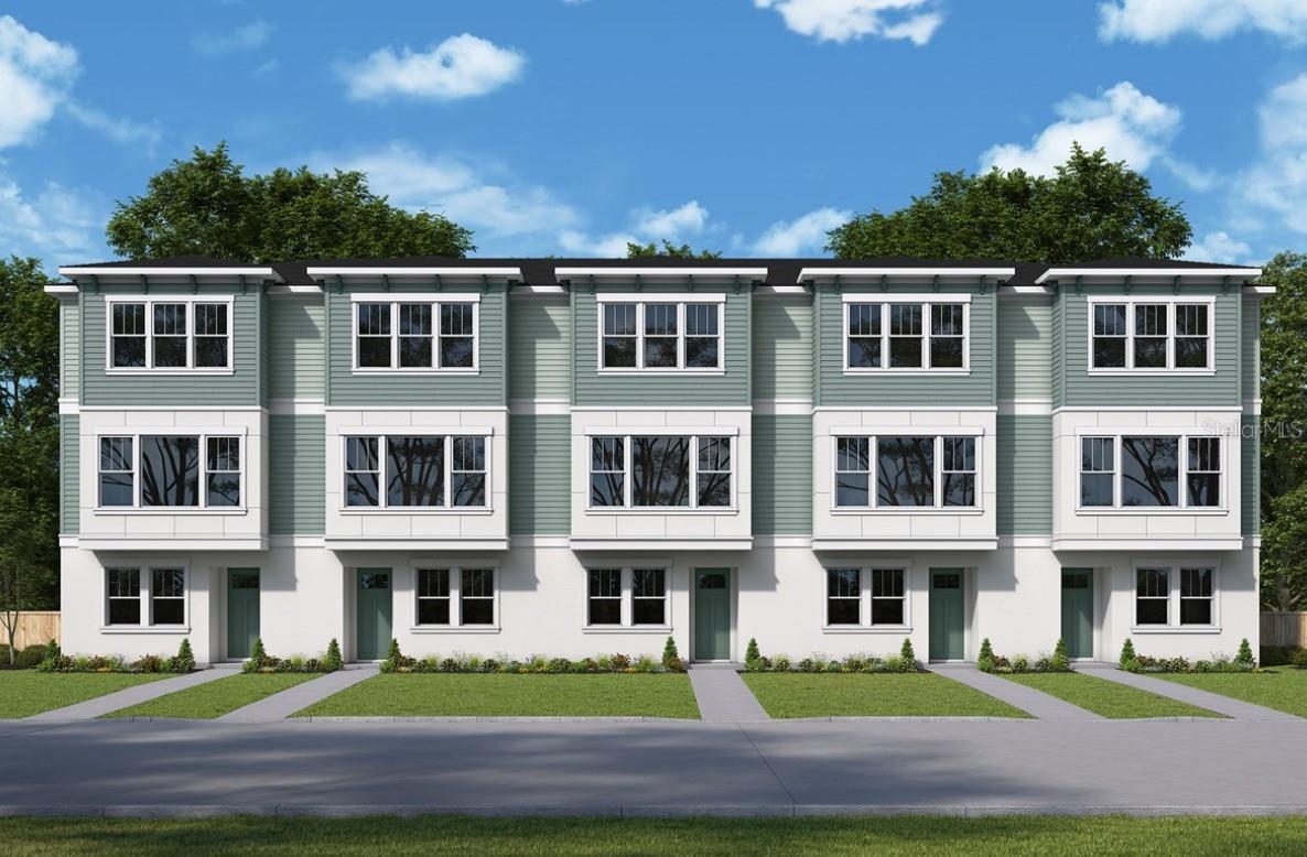 Under Construction. Experience stylish three-story townhomes by Central Living from David Weekley Homes in the heart of St. Petersburg. Towns at Union offers an open-concept floor plan just steps from great dining, all within a low-maintenance, luxury community close to everything you love. The Carsten floor plan features a gourmet kitchen with a spacious peninsula island which is perfect for gathering, flowing seamlessly into the living and dining areas. A step-in pantry with wood shelving adds both function and style. The home includes two private guest suites with en-suite baths and a peaceful Owner’s Retreat with a spa-inspired bath and walk-in closet.
Additional highlights include impact-resistant, energy-efficient windows, 8-foot doors, epoxy-coated two-car garage floors, a tankless gas water heater, and the rare benefit of natural gas. Enjoy your private courtyard or bike downtown, just minutes from Tropicana Field, local breweries, and the Grand Central District. Discover exceptional Design, Choice, and Service from a trusted Tampa home builder with 50 years of experience and a dependable warranty. Contact our Team to schedule your tour today