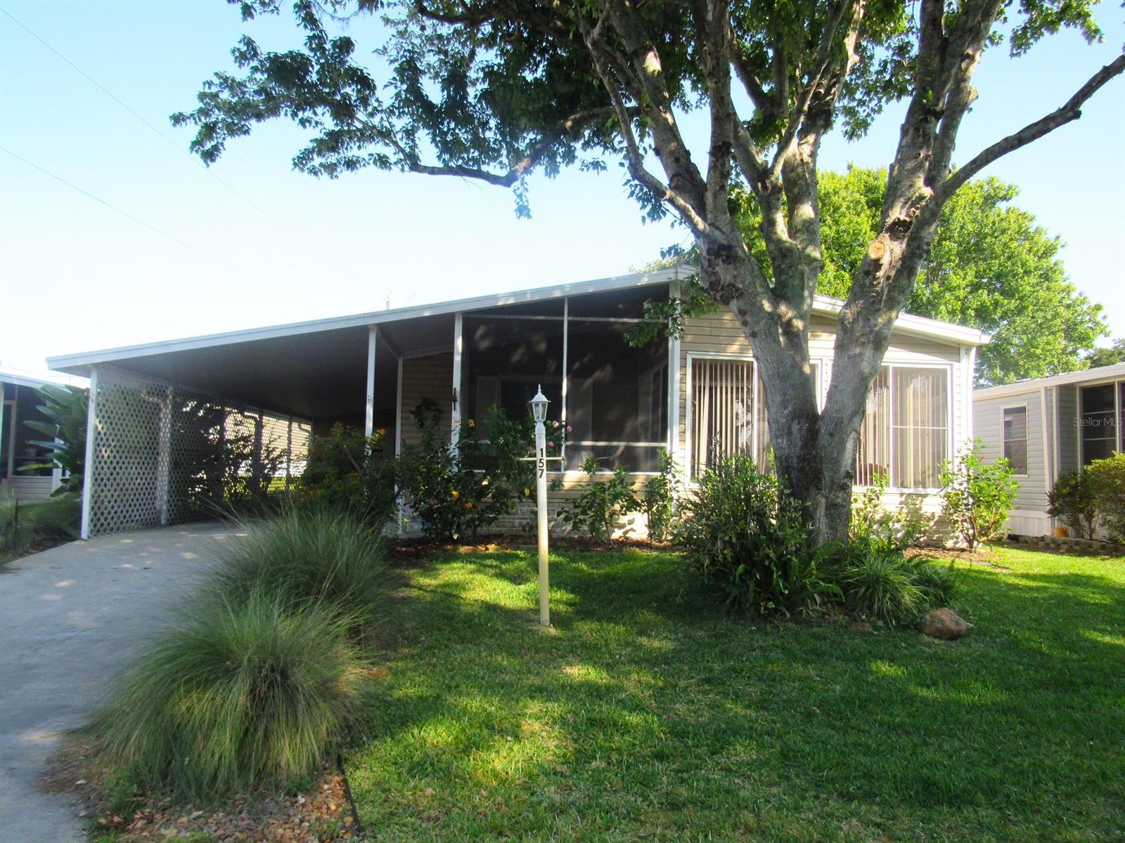 Dreaming of living where you can go fishing or watch rocket launches without leaving your own neighborhood? This spacious 2 bed/2 bath home in the desirable riverfront community of Terra Mar Village is located just a short walk from the fishing pier, boat launch area, one of the 2 swimming pools, and clubhouse. This sweet home is in an ideal location for enjoying all life has to offer! It boasts a large living room, dining area and kitchen and has a nice enclosed porch plus a screen porch. Roof is just a few years old, A/C 5 years old and there is an irrigation system on its own well. Hurricane shutters are also included. The home is partly furnished with tasteful furniture and can be used for short or long term rentals. Required monthly amenities fee. Application and park approval required of all prospective residents. See terramarvillage.com for application info. Information deemed to be correct but you are advised to verify that which is important to you. ;Water: City