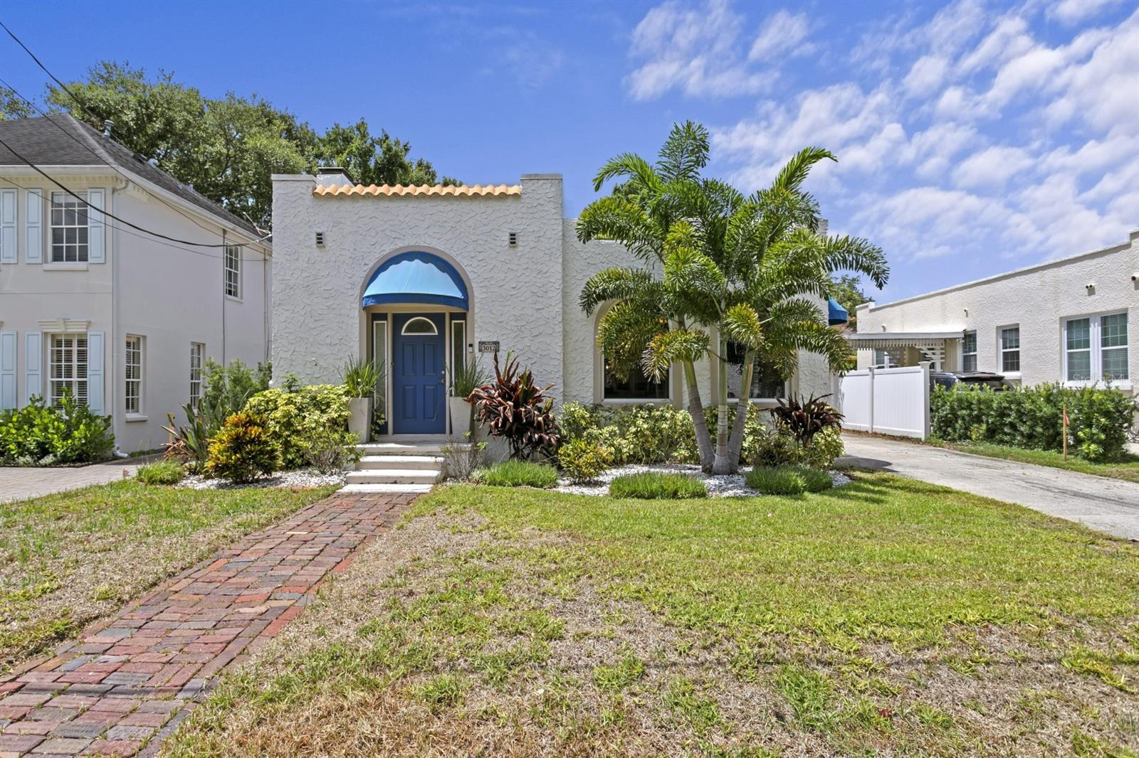 Built in 1925, this charming Mediterranean bungalow is nestled along one of Palma Ceia's picturesque brick streets in the heart of the neighborhood. Beautifully maintained, this 3-bedroom, 2-bath residence offers 1,561 square feet of timeless character paired with thoughtful updates including newer double pane windows, fully rewired in 2025 & recently repainted interior and exterior.

Experience one of South Tampa's most desirable walkable lifestyles. Walk to your morning workout or yoga class at Camp, unwind with a glass of wine at Cru Cellars, catch the game at 1983, grab your daily coffee at Buddy Brew, pick up dinner from Cappy's Pizza, or end the evening at The Dog Saloon - all just steps from your front door.

Inside, original architectural details, including stunning archways and a wood-burning fireplace, are complemented by an updated kitchen featuring granite countertops and stainless steel appliances. The inviting floor plan offers a formal living room, elegant dining room, and abundant natural light throughout, creating the perfect blend of historic character and everyday comfort.

Outside, a detached one-car garage provides additional storage and convenience. Located within the highly sought-after Mitchell, Wilson, and Plant school districts, this home is also situated in Flood Zone X, meaning no flood insurance is required.

A rare opportunity to own a piece of Palma Ceia's historic charm in one of South Tampa's most sought-after and walkable neighborhoods.