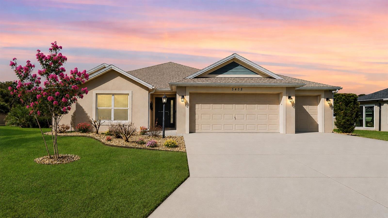 UNDER $400,000! Yes, really!!! A TURNKEY 3 BEDROOM, 2 BATH BLOCK & STUCCO DESIGNER HOME on a LARGE LOT ON A QUIET CUL-DE-SAC in the HIGHLY DESIRABLE Village of MARSH BEND for under $400K. What a rare opportunity! Welcome to your private retreat! This beautifully maintained SEQUOIA MODEL offers 1,531 SQ. FT. OF THOUGHTFULLY DESIGNED LIVING SPACE and is truly MOVE-IN READY.

From the moment you arrive, you'll appreciate the convenience of a 2-CAR GARAGE + GOLF CART GARAGE. Step inside to an open and inviting floor plan featuring SOARING CEILINGS, LARGE WINDOWS, AND ABUNDANT NATURAL LIGHT that create a bright and spacious atmosphere. The GOURMET KITCHEN is the heart of the home, showcasing STAINLESS STEEL APPLIANCES, A LARGE CENTER ISLAND, AND ABUNDANT CABINETRY, making it perfect for both everyday living and entertaining.

The SPACIOUS MASTER BEDROOM provides a relaxing escape with a TRAY CEILING, WALK-IN CLOSET, AND GLASS WALK-IN SHOWER, while two ADDITIONA guest bedrooms, each with WALK-IN CLOSETS, share a full guest bath. A LARGE LAUNDRY ROOM offers additional convenience and leads directly to the garage.

One of the home's standout features is the EXPANSIVE SCREENED LANAI, providing approximately 310 ADDITIONAL SQ. FT. OF LIVING SPACE overlooking peaceful green space. Whether you're enjoying your morning coffee, entertaining friends, or simply relaxing at the end of the day, this inviting space extends your Florida lifestyle year-round.

Ideally located just minutes from WATER LILY RECREATION CENTER, LOWLANDS CHAMPIONSHIP GOLF COURSE, CATTAIL PICKLEBALL COMPLEX, EVERGLADES AND FENNEY RECREATION CENTERS, the WILDLY POPULAR EDNA'S ON THE GREEN, and the scenic HOGEYE PRESERVE WALKING TRAIL. You'll also enjoy a SHORT, RELAXING GOLF CART RIDE to everything EASTPORT has to offer, including exciting new restaurants, shopping, entertainment, and recreation, as well as convenient access to BROWNWOOD PADDOCK SQUARE and PUBLIX.

The opportunity to own a TURNKEY DESIGNER HOME IN MARSH BEND FOR UNDER $400,000 is very rare!!! Offering the ideal combination of LOCATION, SPACE, VALUE, AND THE VILLAGES LIFESTYLE, this exceptional home is ready for you to move in and start enjoying everything The Villages has to offer. Contact me today to schedule your private showing!