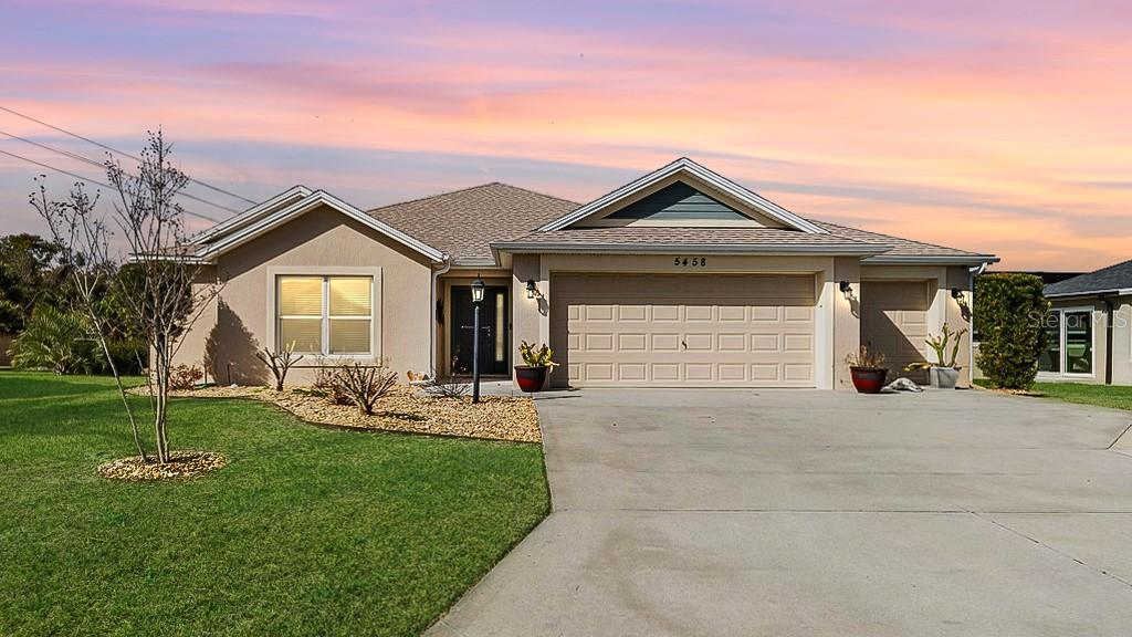 UNDER $400,000! Yes, really!!! A TURNKEY 3 BEDROOM, 2 BATH BLOCK & STUCCO DESIGNER HOME on a LARGE LOT ON A QUIET CUL-DE-SAC in the HIGHLY DESIRABLE Village of MARSH BEND for under $400K. What a rare opportunity! Welcome to your private retreat! This beautifully maintained SEQUOIA MODEL offers 1,531 SQ. FT. OF THOUGHTFULLY DESIGNED LIVING SPACE and is truly MOVE-IN READY.

From the moment you arrive, you'll appreciate the convenience of a 2-CAR GARAGE + GOLF CART GARAGE. Step inside to an open and inviting floor plan featuring SOARING CEILINGS, LARGE WINDOWS, AND ABUNDANT NATURAL LIGHT that create a bright and spacious atmosphere. The GOURMET KITCHEN is the heart of the home, showcasing STAINLESS STEEL APPLIANCES, A LARGE CENTER ISLAND, AND ABUNDANT CABINETRY, making it perfect for both everyday living and entertaining.

The SPACIOUS MASTER BEDROOM provides a relaxing escape with a TRAY CEILING, WALK-IN CLOSET, AND GLASS WALK-IN SHOWER, while two ADDITIONA guest bedrooms, each with WALK-IN CLOSETS, share a full guest bath. A LARGE LAUNDRY ROOM offers additional convenience and leads directly to the garage.

One of the home's standout features is the EXPANSIVE SCREENED LANAI, providing approximately 310 ADDITIONAL SQ. FT. OF LIVING SPACE overlooking peaceful green space. Whether you're enjoying your morning coffee, entertaining friends, or simply relaxing at the end of the day, this inviting space extends your Florida lifestyle year-round.

Ideally located just minutes from WATER LILY RECREATION CENTER, LOWLANDS CHAMPIONSHIP GOLF COURSE, CATTAIL PICKLEBALL COMPLEX, EVERGLADES AND FENNEY RECREATION CENTERS, the WILDLY POPULAR EDNA'S ON THE GREEN, and the scenic HOGEYE PRESERVE WALKING TRAIL. You'll also enjoy a SHORT, RELAXING GOLF CART RIDE to everything EASTPORT has to offer, including exciting new restaurants, shopping, entertainment, and recreation, as well as convenient access to BROWNWOOD PADDOCK SQUARE and PUBLIX.

The opportunity to own a TURNKEY DESIGNER HOME IN MARSH BEND FOR UNDER $400,000 is very rare!!! Offering the ideal combination of LOCATION, SPACE, VALUE, AND THE VILLAGES LIFESTYLE, this exceptional home is ready for you to move in and start enjoying everything The Villages has to offer. Contact me today to schedule your private showing! Some photos have been virtually staged.