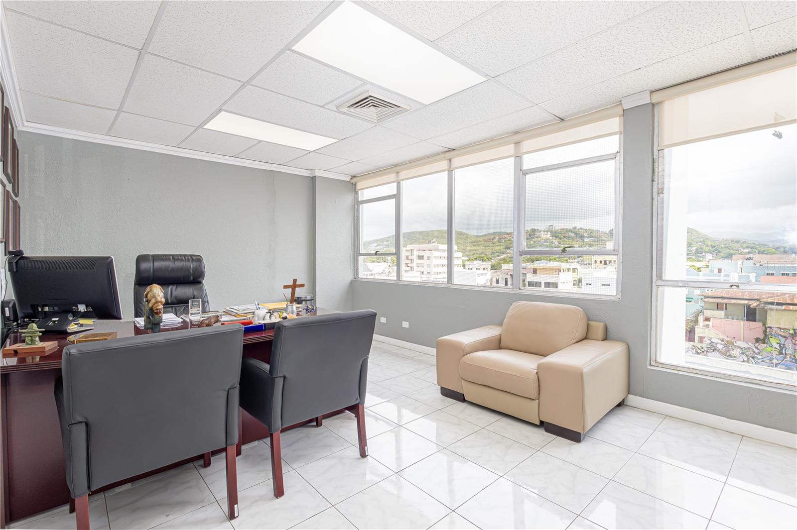 Four professional office units, #310, #311, #312, and #313, are available for sale at San Vicente Condominium in Ponce, Puerto Rico. Together, these units  a total of 2,304 square feet and include four assigned parking spaces. The property features three private restrooms, and the condominium also provides common restrooms for visitors. The building is equipped with two elevators and backup generator facilities, ensuring convenience and operational continuity. Its excellent location and functional layout make it an ideal opportunity for medical, professional, or administrative offices.