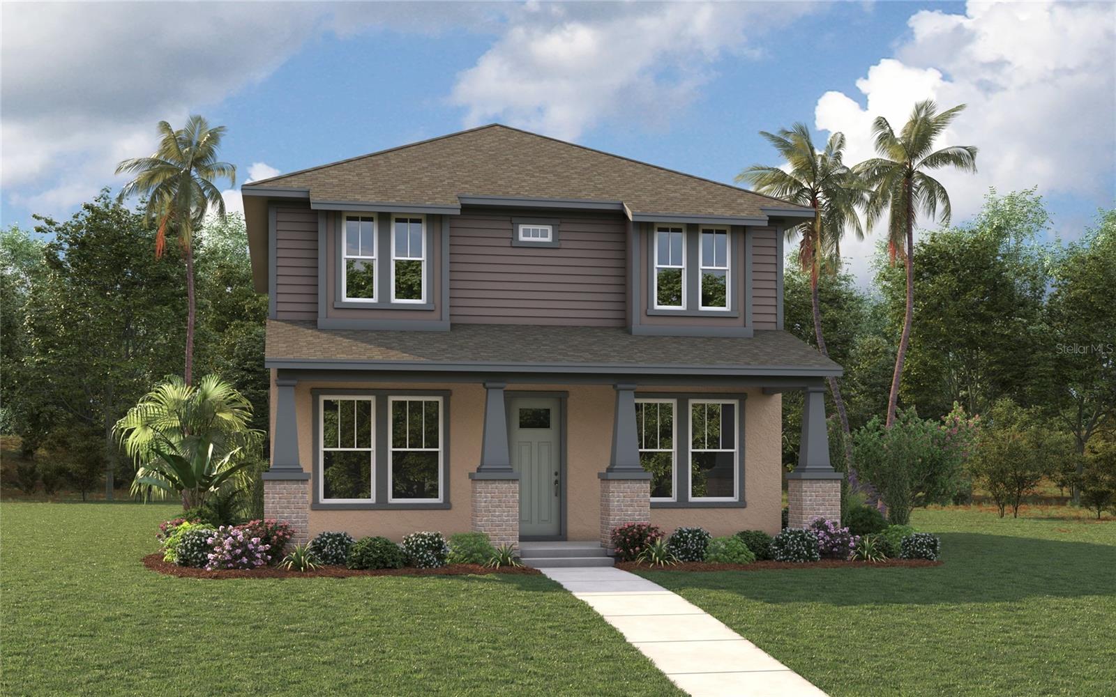 Pre-Construction. To be built. The Fishhawk C by Domain Homes. More than just a new home, this is a place designed for the way you live today. From quiet mornings on the expansive covered front porch to evenings spent entertaining family and friends, every space has been thoughtfully crafted to bring the family together while offering the flexibility modern living demands.

Spanning 2,327 square feet, this beautifully designed residence features 5 bedrooms, 3 full bathrooms, and a private first-floor multigenerational suite—perfect for extended family, long-term guests, a private home office, or a comfortable retreat for loved ones. At the heart of the home, the open-concept living, dining, and kitchen areas create an inviting atmosphere ideal for everyday living and memorable gatherings. Designer finishes, including quartz countertops, 42-inch cabinetry, stainless steel appliances, and impact-rated windows, combine timeless style with lasting durability and energy efficiency.

Upstairs, the spacious primary suite offers a peaceful escape complete with a generous walk-in closet and a beautifully appointed ensuite bath. Three additional bedrooms and a centrally located laundry room provide the space and convenience today's families appreciate.

Step outside to enjoy the privacy and functionality of a detached two-car garage, creating additional backyard space and enhancing the home's classic architectural appeal.

Located in the heart of North St. Petersburg, you'll enjoy easy access to vibrant downtown St. Petersburg, waterfront parks, local restaurants, boutique shopping, museums, and award-winning Gulf beaches. Whether you're enjoying a night out downtown, biking along the waterfront, or simply relaxing at home, the Fishhawk C offers the perfect balance of modern comfort, thoughtful design, and the exceptional St. Petersburg lifestyle.

Experience the quality craftsmanship and attention to detail that make Domain Homes one of Tampa Bay's premier homebuilders. For added peace of mind, the home includes a comprehensive 1-2-10 builder warranty, providing one year of workmanship coverage, two years of systems coverage, and ten years of major structural protection.