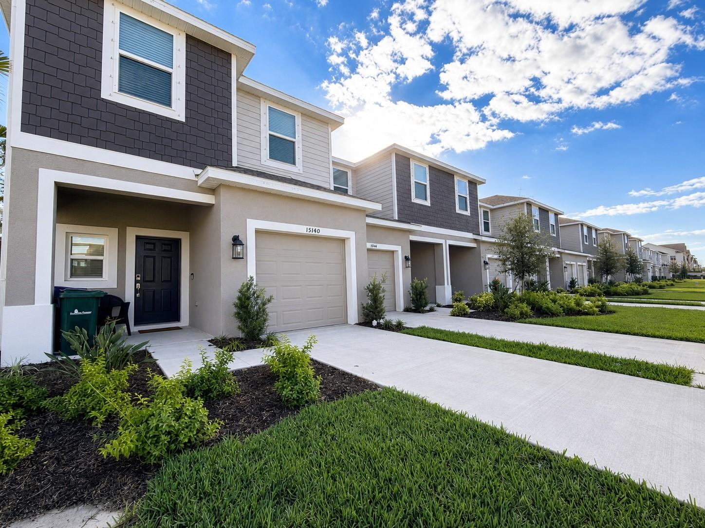 Great Annual Rental Opportunity in Nokomis! This beautiful townhouse, built in 2025, offers a fantastic private preserve view and a thoughtfully designed floor plan with 3 bedrooms, 2.5 bathrooms, and a convenient second-floor laundry closet. An attached one-car garage and a private driveway provide parking for two vehicles. The open-concept layout showcases modern finishes throughout, including tile flooring on the first level, 36-inch kitchen cabinets, a large center island, quartz countertops in the kitchen and all bathrooms, window blinds, and stainless steel appliances, including a full-size washer and dryer. The spacious primary suite features a large walk-in closet and an en-suite bathroom with dual sinks. Residents of the gated Vinterra community enjoy a resort-style pool with cabanas and a dog park. Ideally located just one minute from Tamiami Trail, the community offers convenient access to shopping, dining, medical facilities, and entertainment. Costco, Downtown Venice, Downtown Wellen Park, and Sarasota Memorial Hospital are all within a 10–20-minute drive. Located in a highly rated school district, the home is zoned for Laurel Nokomis Elementary School, Laurel Nokomis Middle School, and Venice High School. Rent includes landscaping, lawn maintenance, water, sewer, trash collection, and access to all community amenities. Available September 1, 2026.