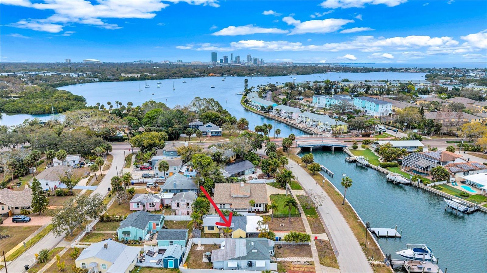 If you’ve been dreaming of living on the water and waiting for the right opportunity, this is it. This waterfront property is located in one of St. Petersburg’s most desirable and evolving neighborhoods, just 3 miles to downtown St. Pete. The property features a newer dock with a striking wrought iron gate, offering immediate access to the water. Enjoy being out to open Tampa Bay in minutes and into the Gulf quickly, perfect for boating, paddleboarding, and enjoying dolphins and manatees in your own backyard setting. The existing structure was impacted by the 2024 hurricane and has been remediated. The property does not have a substantial damage letter, providing flexibility for future plans. Surrounded by ongoing development, with numerous new construction homes exceeding $2M nearby, this area continues to see strong growth and investment. Opportunities to own waterfront at this price point in this desirable location are unheard of, making this an ideal option for those ready to take the next step into waterfront living.