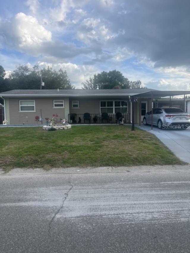 This quant 3-bedroom single family home with 1.5 bathrooms is a perfect starter home. If you have the skillset or willing to give the TLC it needs - this is your home.  This lot is super spacious and has room for an extended floor plan if needed. The yard is large enough for a pool and keep in mind that the sheds are included.  The AC and water heater and carport are less than 5 years old. Make this your new home and submit your offer.