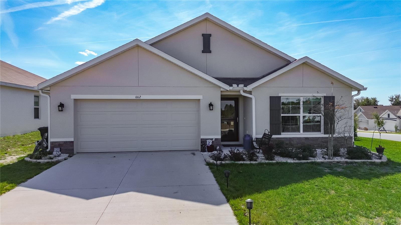 ! ! PRICE REDUCED ! ! Welcome to your dream GOLF-COURSE RETREAT in the FAIRWAYS AT TWISTED OAKS! This beautifully maintained 4-bed, 2-bath home sits on a CORNER LOT with stunning VIEWS OF THE 9TH GREEN and offers NO REAR NEIGHBORS — perfect for privacy and peaceful living. Step inside to a welcoming FOYER that leads to THREE SPACIOUS BEDROOMS and a convenient LAUNDRY ROOM. The heart of the home opens to a bright, airy space that seamlessly connects THE OPEN KITCHEN, DINING, and LIVING AREAS, ideal for entertaining friends or relaxing after a day on the course. The kitchen features rich GRANITE COUNTERS, SOFT-CLOSE CABINETRY, a built-in COFFEE BAR, BREAKFAST BAR SEATING, STAINLESS STEEL APPLIANCES, and a PANTRY — all designed with both style and function in mind.

Retreat to the PRIMARY SUITE, complete with a private bath featuring DUAL SINKS, a STEP-IN SHOWER, WALK-IN CLOSET and a SEPARATE TOILET ROOM. Enjoy Florida living year-round on your SCREENED-IN LANAI with BRICK PAVERS, perfect for morning coffee or evening conversations. Outside, the property has thoughtful upgrades including a large VINYL FENCED-IN DOG RUN, along with a partial PRIVACY FENCE around the SHED, and a BRICK-PAVER SITTING AREA — great for outdoor gatherings or quiet moments. The home is also wired to install smart home features, giving you modern convenience and connectivity.

Don’t miss this opportunity to own a PEACEFUL GOLF-COURSE HOME with a LOW HOA of $41.67/Monthly — schedule your private showing today and experience all it has to offer!
