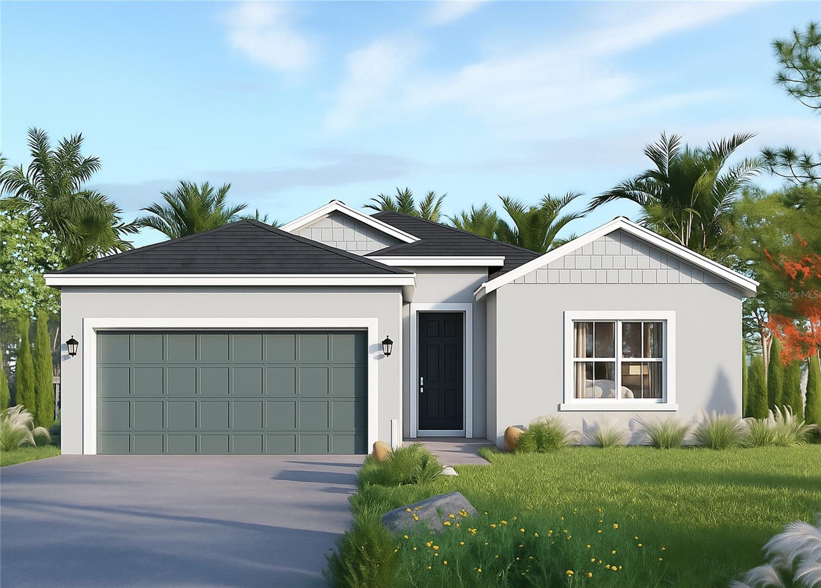 Pre-Construction. To be built. "Lot is also available individually as vacant land under MLS # O6343589." designed for comfort and flexibility, The Elle offers four bedrooms and three full bathrooms, including a private guest suite at the front of the home—ideal for multigenerational living or remote work.

The open-concept kitchen, dining, and living area create a seamless flow, while the primary suite features dual walk-in closets and a spacious bath for added appeal. A covered lanai extends the living space outdoors, perfect for entertaining or relaxing.

With a thoughtful layout and investor-ready features, The Elle delivers a high-utility footprint with broad buyer appeal.