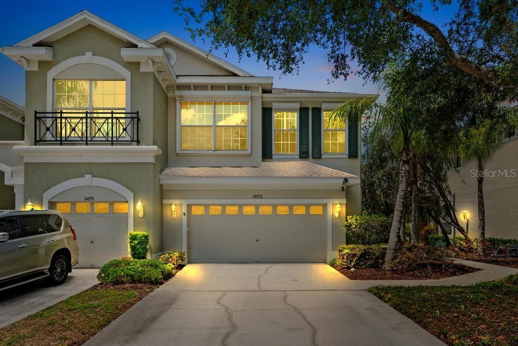 Discover the perfect blend of comfort, style, and convenience in this beautifully updated END-UNIT townhome located inside the highly sought-after gated community of Hampton Chase. From the moment you walk in, you’ll understand why this home stands out from the rest.
Filled with natural light and thoughtfully upgraded throughout, this move-in-ready residence offers the ideal Florida lifestyle. The spacious main level features newer flooring, a modernized kitchen with stainless steel appliances, granite countertops with matching backsplash, abundant cabinetry, a breakfast bar, and a versatile bonus room complete with a built-in Murphy bed — perfect for a home office, guest suite, or flex space.
Relax every evening while enjoying breathtaking sunset and lake views from your private screened lanai. Upstairs, the luxurious primary suite offers a large walk-in closet, spa-inspired bathroom with separate soaking tub and walk-in shower, plus a private screened balcony overlooking the water — your own peaceful retreat after a long day.

Additional highlights include generously sized secondary bedrooms with walk-in closets, upstairs laundry room for added convenience, upgraded stairway renovation (2022), energy-efficient 3M window film throughout, and hurricane shutters installed on all windows for ultimate peace of mind — a nearly $30,000 investment. 2026 NEW HVAC

The oversized two-car garage features custom built-in storage and a WiFi-enabled garage opener for modern convenience. Major updates include a newer roof (2019), making this home truly turnkey.

Residents of Hampton Chase enjoy access to a heated community pool, covered lounge area, playground, and beautifully maintained grounds — all within close proximity to top-rated schools, shopping, dining, major highways, and Tampa International Airport.

Homes like this rarely hit the market and don’t last long. Schedule your private showing today and experience one of the finest townhomes Hampton Chase has to provide.