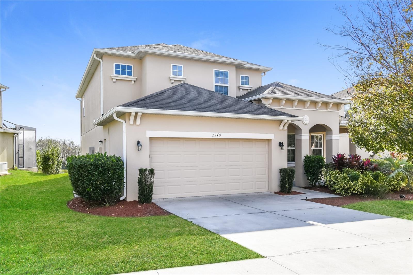 Located in the desirable Summerbrooke community, this beautifully maintained two-story home offers 4 bedrooms and 3.5 baths on a premium lot with no rear neighbors. The open concept layout features tile flooring throughout the main living areas, abundant natural light, and a spacious kitchen with granite countertops, and stainless steel appliances overlooking the dining and living areas. Sliding glass doors open to rear screened porch, creating the perfect space to relax or entertain. The spacious primary suite features tray ceilings and an en-suite bath. Additional highlights include a formal dining room, dinette area, loft space upstairs and 2 car garage. Easy to show!