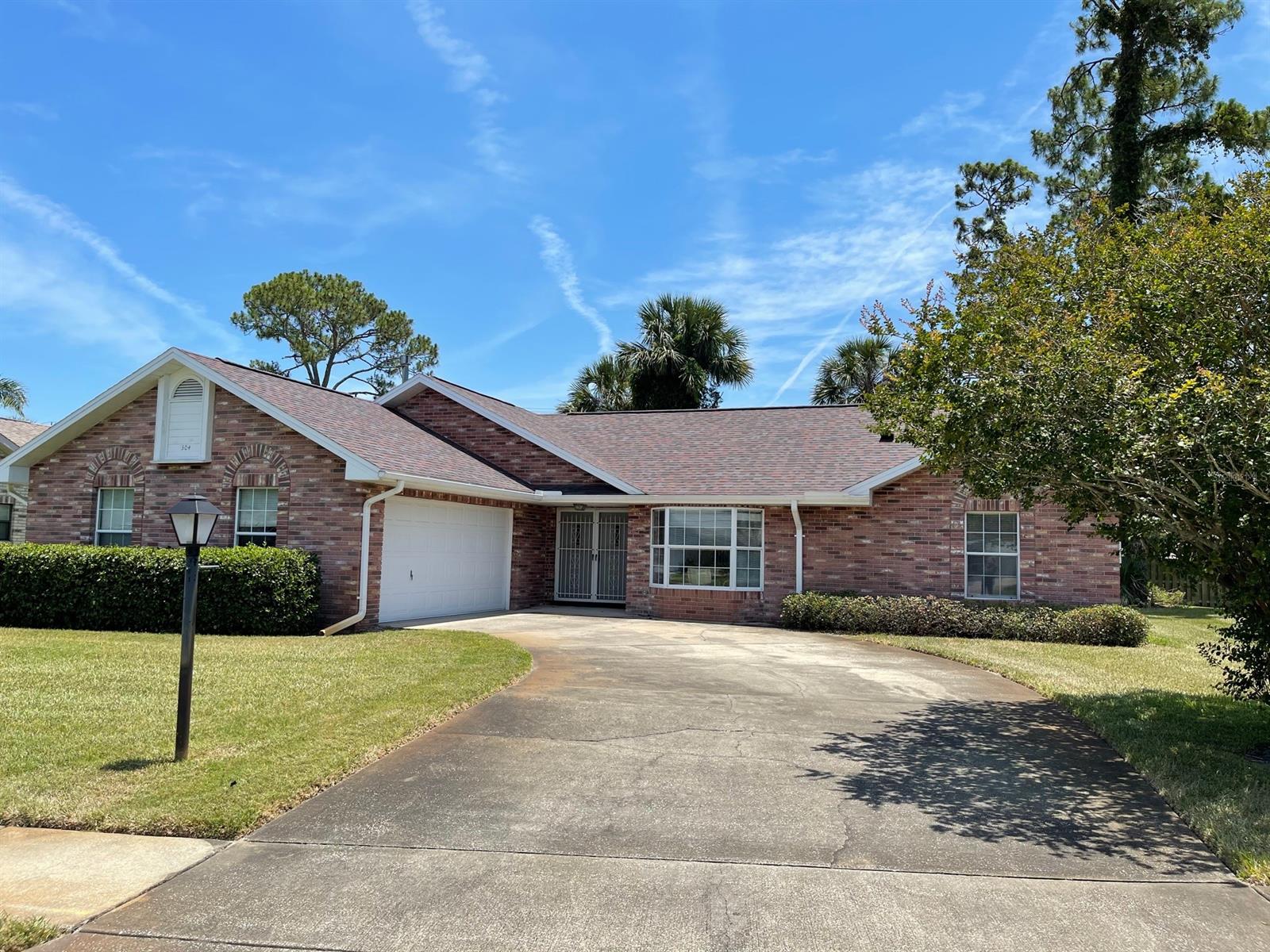 Welcome to desirable Meadow Lakes subdivision--centrally located to shopping, dining, and a short drive to the beach or river.  This 3 br/2 bath block home features a split floorplan, newer roof, newer heat pump, less than year old washer/dryer, double garage with wide driveway entry, and double door entry into the foyer making it easily handicapped accessible.  Great curb appeal w/sidewalks through the subdivision for walking, jogging, or easy access to your neighbors.  The large kitchen boasts plenty of storage and counter space plus a built in desk, pantry, and light and airy breakfast nook.  Hurry to see--homes in this subdivision don't last long! ;Water: City