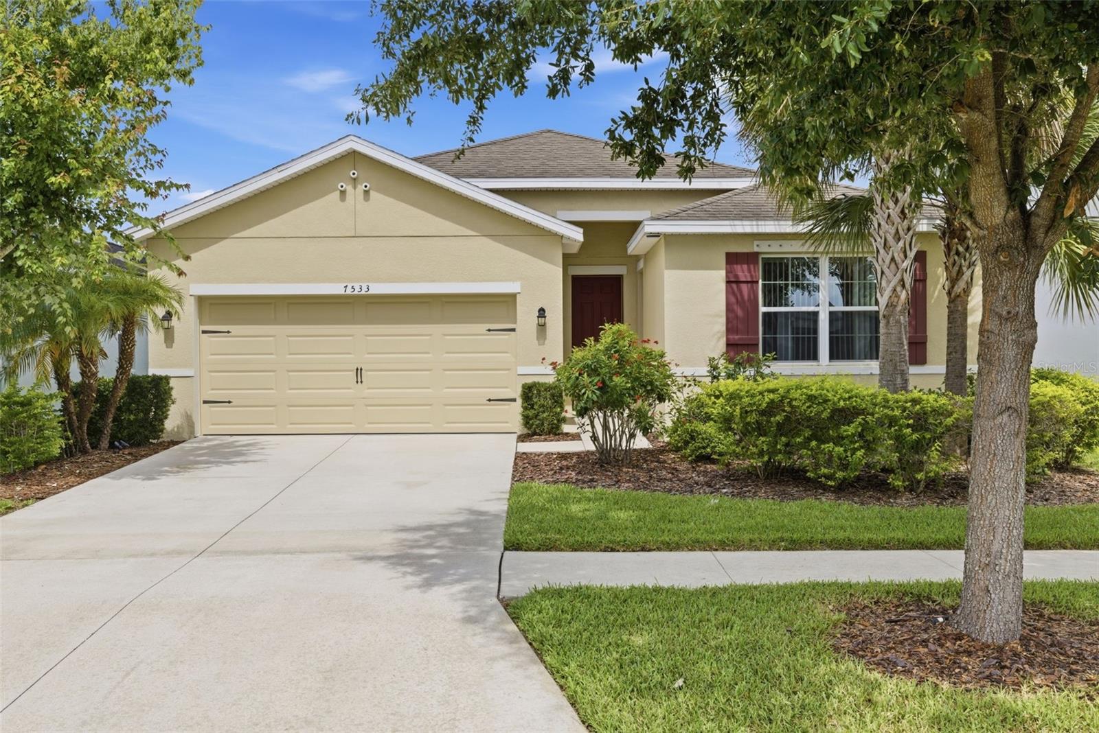 PRIVATE POOL HOME WITH SEPARATE IN-LAW SUITE IN RESORT-STYLE WATERSET WITH TRAILS, CLUBHOUSES & COMMUNITY POOLS. Located in the highly desirable Waterset community of Apollo Beach, this 4-bedroom, 3-bath home offers a flexible floor plan designed for modern living, entertaining, and multigenerational households. Combining spacious interior living with a recently added screened saltwater pool, the home delivers the indoor-outdoor lifestyle that makes Florida living so appealing. The open-concept layout connects the kitchen, dining area, and family room into one expansive gathering space, creating an ideal setting for everyday living and hosting family and friends. A standout feature is the PRIVATE IN-LAW SUITE WITH ITS OWN EXTERIOR ENTRANCE, providing exceptional flexibility for extended family, long-term guests, a home business, or private living quarters. The adjoining den offers additional versatility and could function as a home office, media room, or potential fifth bedroom. Outdoor living is centered around the SCREENED SALTWATER POOL, creating a private backyard retreat for relaxing, entertaining, and enjoying Florida's year-round sunshine. An unused utility easement behind the property provides additional separation from rear neighbors while offering convenient access to nearby walking trails, ideal for morning jogs, dog walks, and evening strolls. Residents enjoy access to Waterset's extensive community amenities, including multiple resort-style pools with water slides, miles of walking and biking trails, playgrounds, dog parks, and a premier sports complex with fitness facilities. The community is designed to promote an active lifestyle while maintaining a strong neighborhood atmosphere. Conveniently located with easy access to Tampa, St. Petersburg, Sarasota, MacDill Air Force Base, Tampa International Airport, and Sarasota-Bradenton International Airport, this home also places Gulf Coast beaches and Central Florida attractions within reach for weekend adventures. This property offers a rare combination of A PRIVATE POOL, SEPARATE IN-LAW SUITE, FLEXIBLE FLOOR PLAN, AND RESORT-STYLE COMMUNITY AMENITIES in one of Apollo Beach's most sought-after neighborhoods. No flood insurance required as this home is in flood zone X.