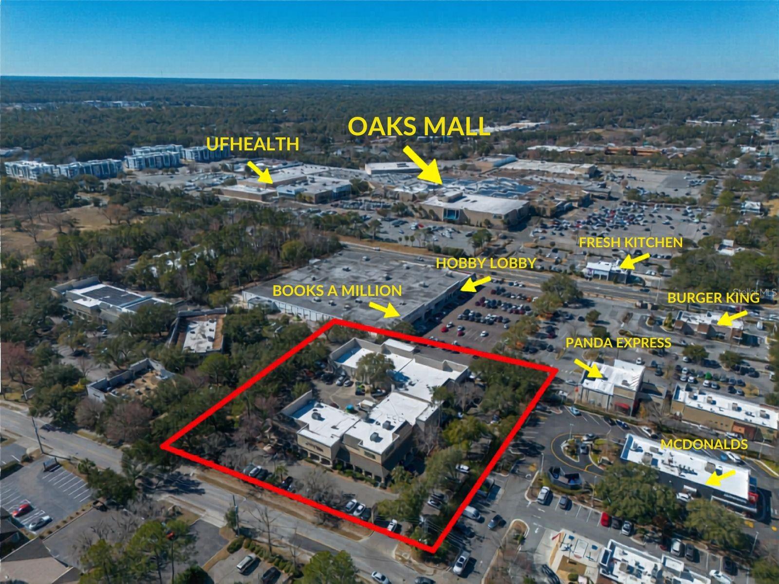 Income-producing retail investment located at 618 NW 60th St in Gainesville, Florida. This established, fully leased shopping center is positioned just off Newberry Road, located behind McDonald’s and adjacent to Hobby Lobby, in close proximity to Oaks Mall and the University of Florida. The property benefits from strong traffic counts, excellent surrounding retail, and a highly desirable Northwest Gainesville location.

The center features a stable and diversified rent roll with long-standing national and regional tenants including McAlister’s Deli, The HoneyBaked Ham Company, Blackadder Brewing Company, Painting with a Twist, and additional service and food-related users. Tenant longevity and brand recognition contribute to consistent income performance and reduced vacancy risk.

Situated on approximately 2.27 acres, the property totals approximately 23,364 square feet of retail space and is 100% occupied at the time of listing. The location offers convenient access to I-75 and is surrounded by major employment drivers and demand generators including North Florida Regional Medical Center, BJ’s Restaurant, Oaks Mall, and numerous retail, dining, and service establishments.

This offering presents an opportunity to acquire a stabilized retail asset with in-place cash flow in a strong Gainesville submarket. Well-suited for investors seeking reliable income, long-term tenant stability, and exposure to a high-demand commercial corridor.