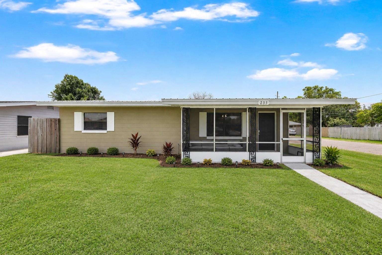 Welcome home to this move-in ready 2-bedroom, 1-bath home located just a couple of blocks from the St. Cloud Lakefront! This well-maintained home features a durable metal roof, fresh exterior paint, a covered carport, and a fully fenced backyard with plenty of room for pets, play, or entertaining. A standout feature is the detached shed complete with electricity and air conditioning, offering endless possibilities as a workshop, home office, craft room, gym, or additional storage. Enjoy the convenience of being just minutes from the lakefront's walking trails, marina, fishing pier, playground, splash pad, waterfront restaurant, and downtown St. Cloud shopping and dining. Whether you're a first-time homebuyer, downsizing, or looking for a great investment opportunity, this home is a must-see!