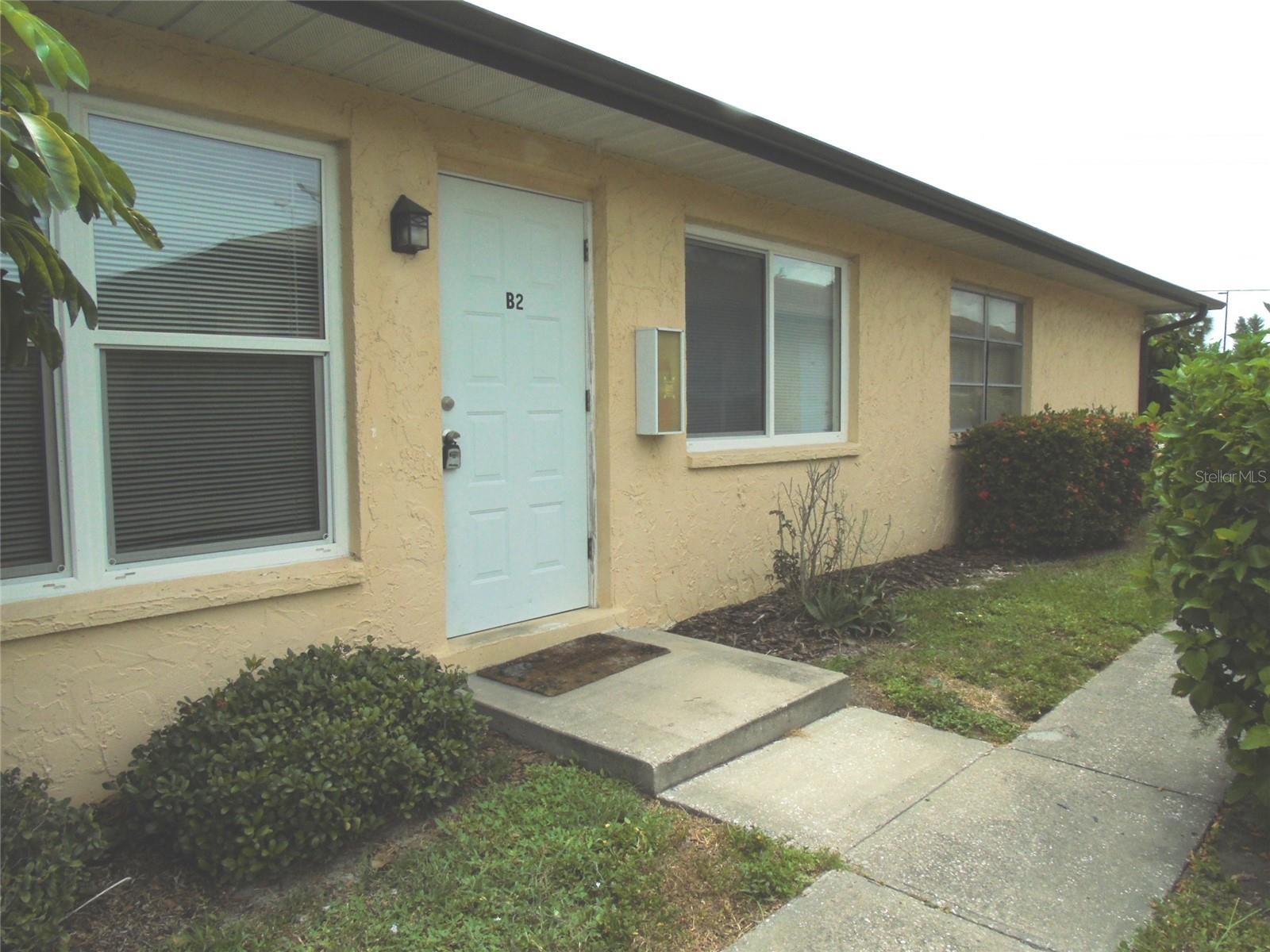 Spacious one (1) Bedroom, one (1) Bath Villa located within walking distance of all medical facilities, shopping and so much more. The unit has new Pergo Flooring ,  updated water heater, has been completely re-piped with New PVC Plumbing, new toilet and tub.   Cozy kitchen that is open to the living room/dining area.  Comes with a Refrigerator, Stove, and range hood.  Plenty of cabinet space above and below the counters.  Sunshine Villas is monitored by 24 hour security cameras.