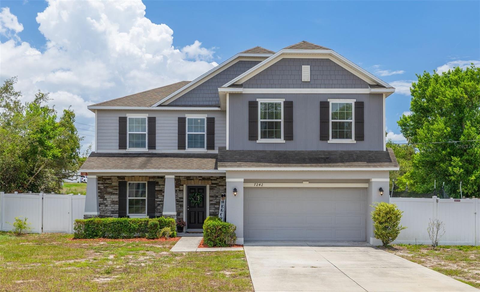 Seller is willing to contribute to Buyer's closing costs or help buy their rate down! Welcome to your private Florida retreat! This exceptional 2019-built pool home offers over 3,000 square feet of beautifully designed living space featuring 4 spacious bedrooms, 2.5 bathrooms, a versatile den/office that could serve as a potential 5th bedroom, plus an expansive loft perfect for a media room, game room, or additional living space.

Situated on a desirable corner lot just under one-half acre, this property offers the freedom you've been searching for with NO HOA and NO CDD! Bring your RV, boat, trailers, or recreational toys—there's room for it all. The dedicated RV/boat pad includes a full hookup with electric and a separate sewer connection with a ramp or potential for an Accessory Dwelling Unit (ADU), subject to local regulations. The fully fenced backyard provides privacy and convenience with gates on both sides, including a double gate for easy access. Mature landscaping and established trees create a peaceful outdoor setting, while the heated pool and spa feature a beautiful waterfall, sun shelf, and a spacious lounging deck, making this backyard perfect for entertaining or relaxing year-round.

Inside, you'll appreciate soaring ceilings, elegant crown molding, oversized bedrooms, abundant natural light, and a freshly painted interior. The chef-inspired kitchen is designed for both everyday living or hosting events. This family kitchen features granite countertops, a large sit-down island with a prep sink, upgraded refrigerator, stainless steel appliances, a new dishwasher, and a double oven which includes a convection oven.

Additional features include double-pane tilt-in windows for effortless cleaning, a storage shed, washer and dryer, 2019 roof, 2019 HVAC system, and streetlights throughout the neighborhood.

Conveniently located with quick access to US Highway 19 and the Suncoast Parkway (589), you'll enjoy an easy commute while being just minutes from shopping, restaurants, parks, medical facilities, and everyday conveniences.

This rare combination of modern construction, resort-style outdoor living, RV accommodations, nearly half an acre of land, and no HOA restrictions is hard to find. Schedule your private showing today and experience everything this incredible property has to offer!