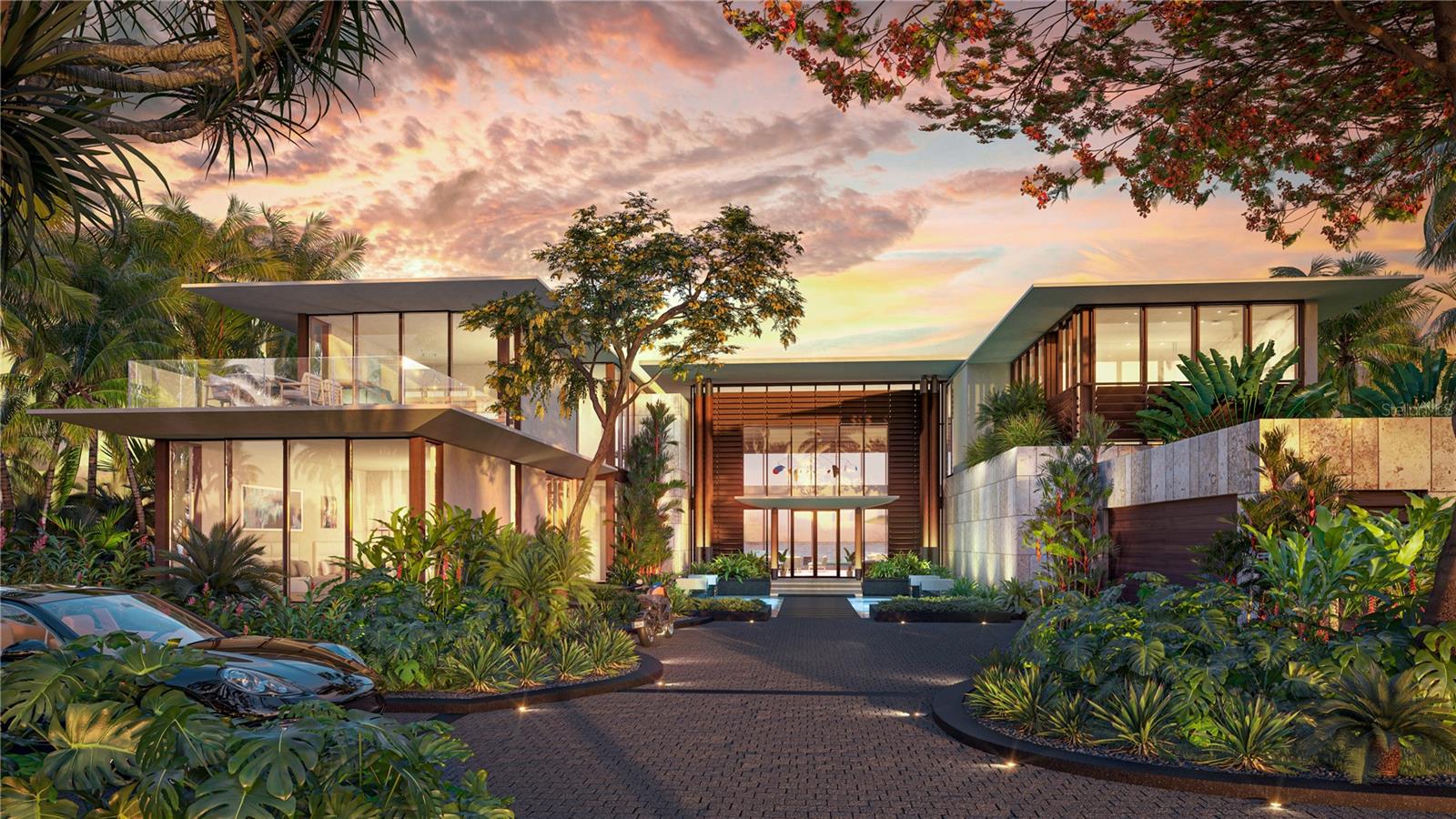 Pre-Construction. To be built. The Serena Model at Amané Estates, located within the Grand Reserve resort community, is a testament to modern beachfront design integrated with the beauty of Puerto Rico. Designed by OBMI, known for timeless and sustainable architecture, this residence exemplifies craftsmanship and environmental integration.
This five-bedroom, five-bathroom residence with an additional powder room spans 11,634 square feet of gross living area, including 7,075 square feet of air-conditioned interiors and 4,559 square feet dedicated to outdoor living, covered terraces, poolside entertaining areas, and open-air lounge spaces integrated into the home’s design. The home features soaring 11-foot ceilings throughout, while the entrance and great room boast dramatic 20-foot double-height ceilings that enhance openness and scale. With triple exposure to the north, south, and west, floor-to-ceiling hurricane-resistant windows fill the interiors with natural light and uninterrupted ocean views.
The expansive great room seamlessly connects the living, dining, and kitchen spaces to an oversized terrace and resort-style pool, creating a fluid indoor-outdoor lifestyle for daily living and entertaining. Natural materials and layered textures define the interiors, including Storia wood flooring, custom Artec wood carpentry, travertine and natural stone applications, and curated wallcoverings by brands such as Tower Wallcovering, Romo, and Momentum Textiles.
The kitchen was conceived as both a social centerpiece and a professional culinary environment, featuring quartz countertops by Pompeii, designer backsplash finishes, and custom cabinetry. The fully integrated appliance package includes Sub-Zero refrigerator and freezer columns, Wolf induction cooktop, built-in Wolf oven and speed oven, integrated coffee system, wine storage, Cove dishwasher, and outdoor grilling components, combining elevated aesthetics with exceptional performance.
Each bedroom was thoughtfully designed as a private retreat, with generous proportions and refined finishes. The primary suite features a spacious sleeping area, oversized walk-in closet, premium stone applications in ARCA Archipelago Honed, and a spa-inspired bathroom complete with a freestanding soaking tub, oversized shower, built-in sauna, Kohler matte black fixtures, and custom integrated vanities. Secondary bathrooms continue the same refined material palette with porcelain, marble, travertine, and natural stone finishes.
This residence is equipped with a Lutron smart home system, full backup generator, water cistern, and solar panel-ready infrastructure. The property also includes a two-car enclosed garage, dedicated golf cart garage, and wide driveway.
Residents of the Grand Reserve resort community, spanning 1,000 acres of lush beachfront grounds and offering two miles of pristine coastline, enjoy exclusive access to exclusive amenities, including the Caya Beach Club for beachfront dining and socializing, and the Batú Sports Center, featuring a 2,500-square-foot fitness facility, tennis courts, and paddle courts. The Grand Reserve Golf Club, an 18-hole championship course designed by Tom Kite, integrates ocean and rainforest vistas into a singular golfing experience.
Conveniently located just 25 minutes from Luis Muñoz Marín International Airport and near premier marinas, the Serena Model delivers a lifestyle defined by architectural integrity and a seamless connection to its surroundings.
Estimated Completion: Q4 2027