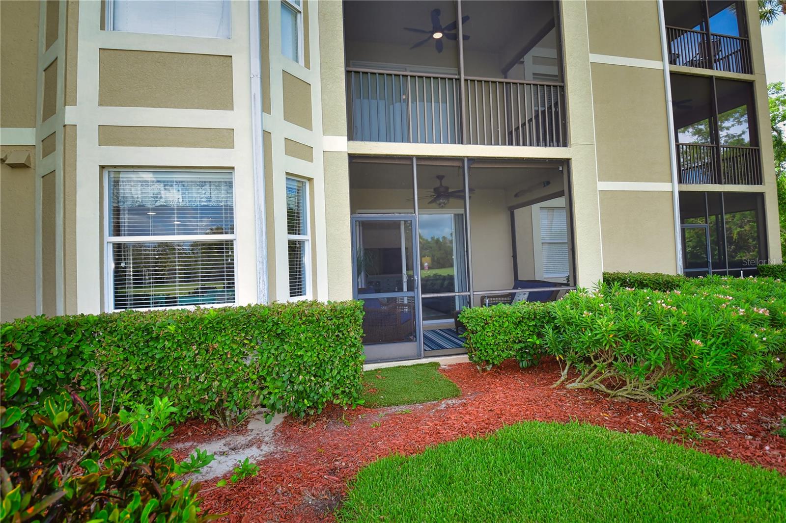 Welcome to your dream oasis – a stunning 2-bedroom, 2-bathroom furnished condo located within the prestigious and secure guard-gated community of a 27-hole Arthur Hills designed golf course. This immaculate condo has been thoughtfully updated throughout, promising a life of luxury and comfort. Step inside, and you'll immediately be captivated by the elegant ambiance created by the tasteful furnishings and modern finishes. The heart of this condo is the impressive kitchen, complete with gorgeous granite countertops and a convenient breakfast bar, perfect for enjoying casual meals or entertaining guests. Adjacent to the kitchen, a charming breakfast area awaits, ideal for savoring your morning coffee while overlooking the picturesque surroundings. For more formal gatherings, a spacious dining room provides an intimate setting to share meals with loved ones or host special occasions. The family room, bathed in natural light, offers a relaxing space to unwind and create lasting memories. One of the highlights of this condo is the screened lanai, where you can bask in the beauty of nature and enjoy the scenic views of the 7th hole of the pristine golf course. The lanai is an excellent spot to sip on a refreshing drink, read a book, or simply embrace the tranquility of the outdoors. Within the community, indulge in resort-style living with access to a dazzling pool, a
true oasis on sunny days. Whether you seek to lounge poolside with a good book or take a refreshing dip, this pool area is designed for relaxation and enjoyment. Additionally, the clubhouse provides an array of amenities, fostering a sense of community and offering spaces for socializing or hosting events. And for those seeking a bit of tropical flair, a charming tiki bar adds a touch of the exotic to your
leisure time. Living in this enchanting condo means having exclusive access to a haven of leisure, all while being surrounded by the lush greenery of the meticulously designed golf course. The combination of modern updates, breathtaking views, and resort-style amenities makes this furnished condo an absolute gem. Whether you're a golf enthusiast, a nature lover, or simply someone seeking a sophisticated lifestyle, this condo has everything you could desire and more. Embrace the epitome of luxury living in this guard-gated paradise.