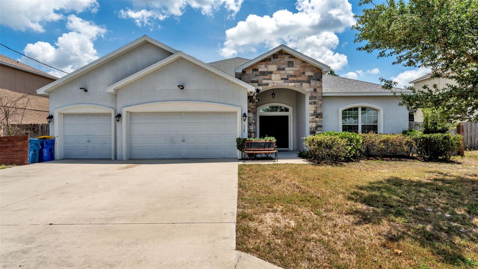 Welcome to this beautifully updated 5-bedroom, 3.5 bath home in the heart of Eagle Lake offering space, style, and convenience all in one! Situated on an oversized fenced 0.53-acre lot with plenty of room for a pool, this home is perfect for entertaining, relaxing, and enjoying the 
Florida lifestyle. 

Inside, you'll love the open-concept layout featuring brand new luxury vinyl flooring, fresh interior paint, recessed lighting, and a spacious upstairs loft ideal for a game room, media room, or additional living space. All bedrooms are conveniently located downstairs, including a spacious primary suite with elegant tray ceilings and a luxurious ensuite bath featuring a large soaking tub and separate shower.

The kitchen is designed to impress with dark brown shaker cabinets, stainless steel appliances, beautiful countertops, and a stylish backsplash that ties the space together perfectly. Step outside to enjoy the covered back patio overlooking the expansive backyard with no rear neighbors & instead the neighborhood retention pond.  

Conveniently located near to many wonderful attractions like LEGOLAND Florida Resort (8 miles), Peppa Pig (8 miles) Walt Disney World Resort (37 miles), Universal Orlando Resort (47 miles), SeaWorld Orlando (43 miles), Busch Gardens Tampa Bay (52 miles), about 80 miles to Florida beaches and close to Lake McLeod, this home combines comfort, upgrades, and unbeatable locations. A spacious 3-car garage completes this incredible property!
