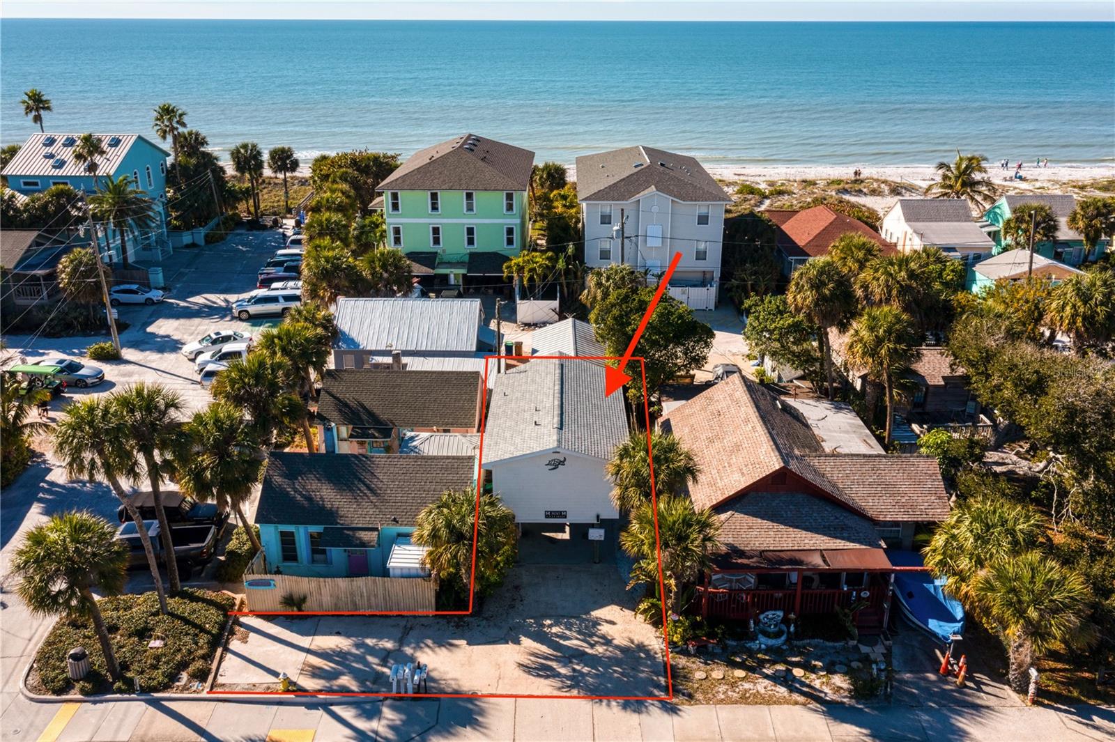 Own a rare piece of Indian Rocks Beach history with this charming coastal bungalow, offered for sale to the public for first time since it was built in 1979. This home received NO DAMAGE from the 2024 hurricanes. Perfectly positioned on one of the few elevated stilt homes located on the west side of Gulf Boulevard, this unique property offers Gulf Boulevard frontage, beach views from the front porch, and is just a 30-second stroll to the public beach access. Thoughtfully updated while preserving its relaxed beach-house charm, this home has also proven to be an exceptional investment. Currently operating as a successful vacation rental, it has generated an average of approximately $80,000 in annual rental income over the past four years. Whether you're searching for a primary residence, a private beach retreat, or an income-producing property, this home offers outstanding versatility. The current owners have completed extensive improvements, including all-new impact-rated exterior windows and doors, Hardie Plank siding, fresh interior and exterior paint, a beautifully renovated kitchen with new cabinetry and appliances, a composite deck on the west-facing porch, and a new HVAC system installed in 2021, along with numerous additional upgrades. Being sold fully furnished, this turnkey property is ready for immediate enjoyment or continued use as a high-performing vacation rental. The home is currently an active Airbnb, and all showings must be scheduled through the listing