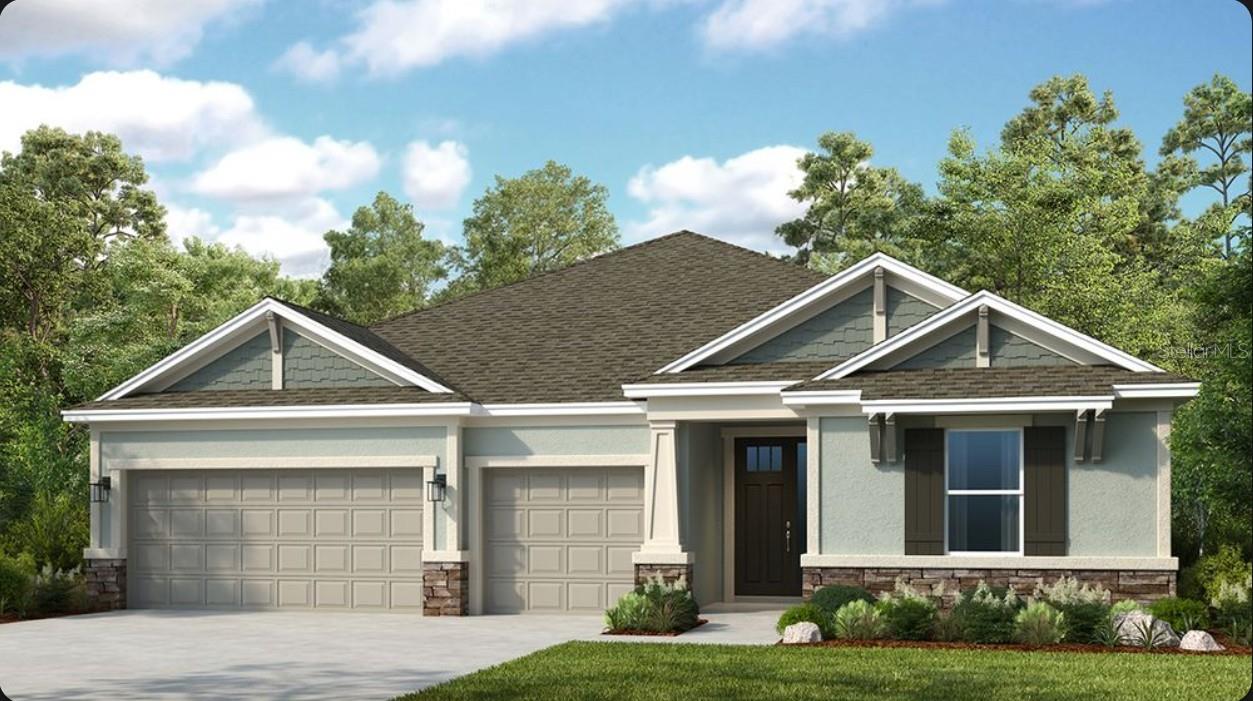 What's Special: Gourmet Kitchen | No Rear Neighbors | 3-Car Garage. New Construction - Ready Now! Built by America's Most Trusted Home Builder. Welcome to the Saint Croix at 903 Ladyfish Trail in The Waters at Center Lake Ranch! This thoughtfully designed home offers a spacious open layout with flexible living spaces and plenty of room to gather, relax, and entertain. The gourmet kitchen features a large center island, walk-in pantry, and seamless flow into the dining area and great room, while the lanai just beyond creates an easy indoor and outdoor living experience. Your private primary suite is tucked at the back of the home and includes a spacious walk-in closet and a spa-inspired bath designed for comfort. Two additional bedrooms near the front of the home each feature their own private full bath, while a separate bedroom suite, flex space, and half bath add even more versatility for guests or hobbies. A convenient laundry room, drop zone, and three-car garage complete this inviting layout with thoughtful function throughout. The Waters at Center Lake Ranch sits within a 2,050-acre master-planned community just south of Lake Nona. Conveniently located along the Narcoossee corridor, this natural gas community offers strong value near Medical City. Enjoy a walkable setting with cohesive neighborhoods, multi-use trails, recreation areas, and conservation wetlands that enrich daily living. Additional Highlights Include: shower in place of tub at Bath 2 and 3, tray ceiling package, pocket sliding glass door at great room, 8' interior doors, pre-plumb for laundry sink, and outdoor kitchen rough-in. Photos are for representative purposes only. MLS#O6415248