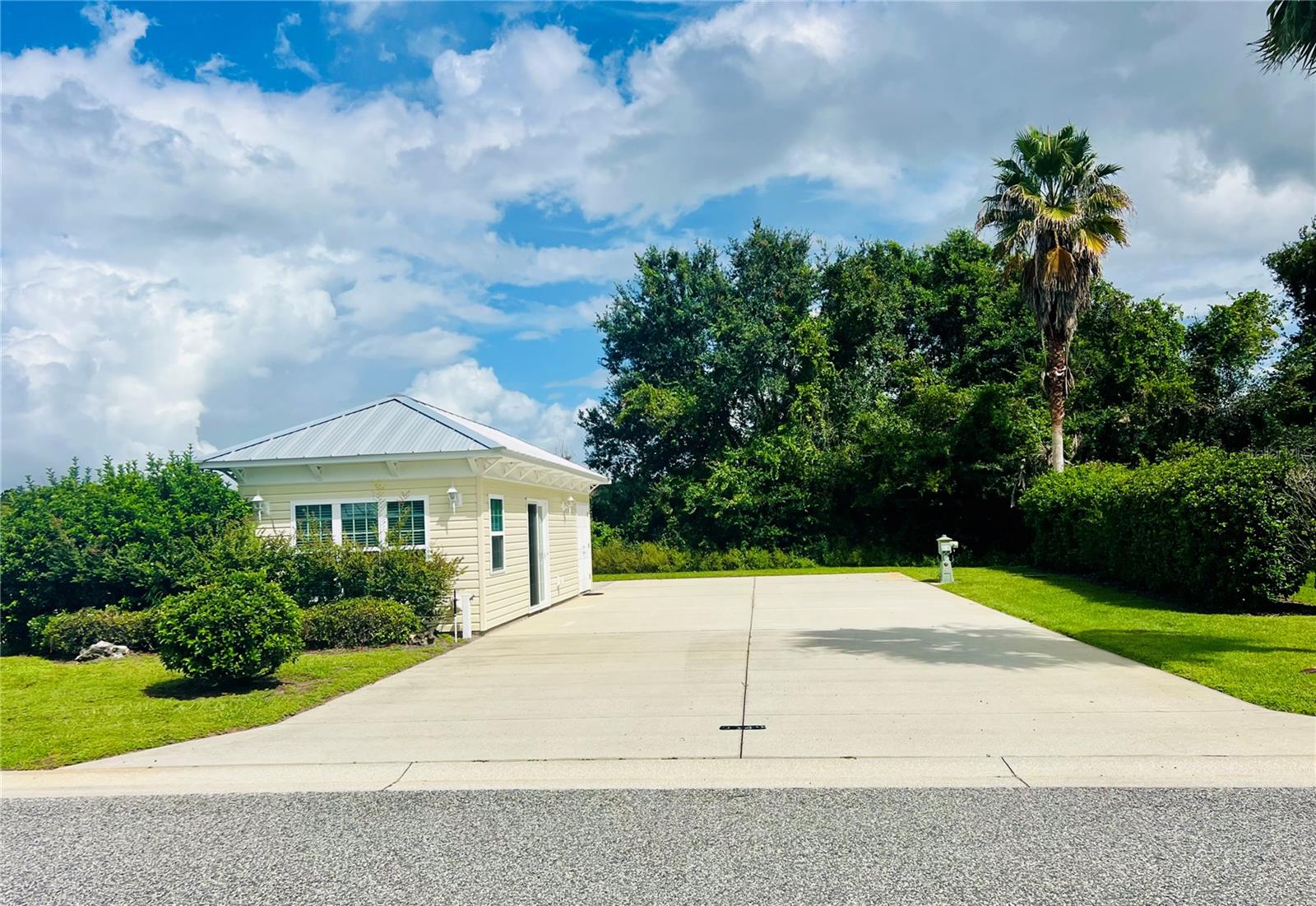 Welcome to Lot 225 at Florida Grande Motor Coach Resort, a beautiful 5,701 sq. ft. 
property designed for the ultimate motorcoach lifestyle. This back-in lot features a 26' x 76' 
reinforced concrete pad that accommodates even the largest Class A and Super C motorhomes 
with ease. Surrounded by mature trees and peaceful views to the rear, it offers both privacy and a 
serene Florida setting. 
The 384 sq. ft. Grande Suite is unfinished—ready for your personal touch. The walls and 
utilities are already in place, painted in a neutral tone, and the shower has been installed. Add 
your choice of flooring, cabinetry, and bathroom fixtures to complete the space exactly as you 
envision it. You’ll also find washer/dryer hookups, a mini-split A/C system, hot water tank, 
and water softener already installed. Pavers behind the suite are laid making storage behind the 
building easy. This property is a true blank canvas waiting for your finishing style and 
creativity. 
Located in the heart of Central Florida, Florida Grande Motor Coach Resort offers a luxury 
RV lifestyle with all the comforts of home and the camaraderie of a welcoming community. 
Owners enjoy a 20,000 sq. ft. clubhouse with a fitness center, card and billiard rooms, library, 
pool, and spa. The resort’s eight pickleball courts, dog park, and regularly scheduled social 
events—including bingo, line dancing, happy hours, trivia, and seasonal gatherings—create an 
unmatched sense of community. HOA dues include water, sewer, trash, irrigation, mowing, 
and access to all resort amenities. 
Two pets are welcome per property, and the resort’s central location provides easy access to 
Florida’s most popular attractions, beaches, and nature preserves—all within a peaceful 
countryside setting. 
Come see why Florida Grande is known as Florida’s friendliest motorcoach resort—and why 
so many RV owners proudly call it home.