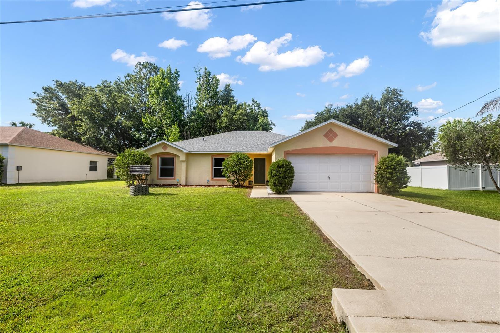 Welcome to this well-maintained 4 bedroom, 2 bathroom home located in the desirable Seminole Woods neighborhood of Palm Coast. This property offers a functional layout with bright, open living spaces designed for comfort and everyday convenience. 
The main living area provides ample room for both relaxation and entertaining, while the kitchen features a practical design with generous storage and workspace. The primary suite includes a private bath and a spacious closet. Three additional bedrooms provide flexibility for family, guests, office use, or hobbies. Major system updates include a new roof installed in 2023, a new water heater in 2025, and an HVAC system installed in 2014, providing peace of mind for future owners. A dedicated laundry area, attached garage, and a spacious backyard further enhance the home’s livability. Conveniently located near shopping, schools, parks, and Flagler’s beautiful beaches, this home offers both comfort and a prime location. Ideal for first-time buyers, downsizing, or investment, this property presents an excellent opportunity in a growing area of Palm Coast.