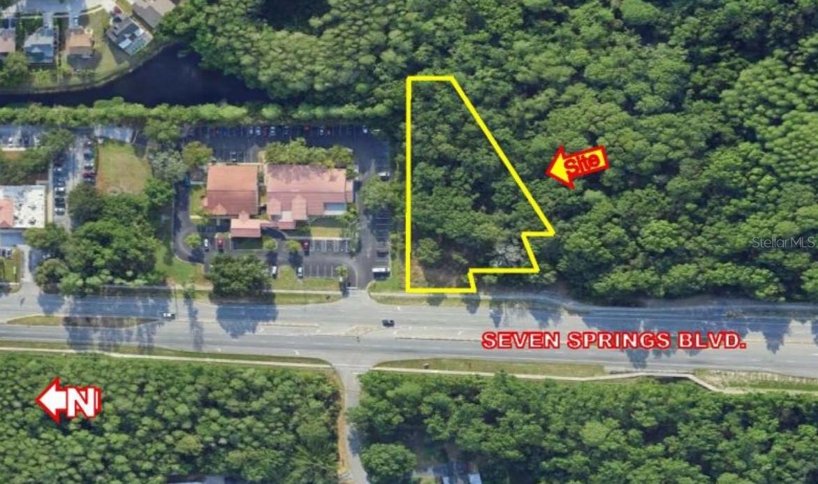 Beautiful 1.69-acre vacant parcel zoned PO-2 (Professional Office District) in Southwestern Pasco County, next to the Trinity sub-market. Property can be developed for Professional Offices or Services, or Business Services (such as Financial, Accounting or Brokerage services) or Personal Services (hair, dry cleaners, florists), but most importantly in this district for medical offices and hospitals. The area already has specialists such as cosmetic surgeons (next door), orthopaedical offices, a veterinarian clinic, and Helen Ellis Medical Arts Center.

This is a great opportunity as it is the last parcel in the Professional Office District to be offered for sale to developers/investors or to specialist physicians to develop a Medical Arts Building up to 6,400 SF. Concept plan as shown below is presented by Regency Design & Engineering in concert with preliminary pre-development review by Pasco County.  Periphery wetlands are being delineated by SWFWMD in AE zone, while building will remain in X and X-500 zones with no flood insurance required. Higher than required parking ratio with 40 spaces. Carpe Diem and contact Philippe Beau or Don Wallace.