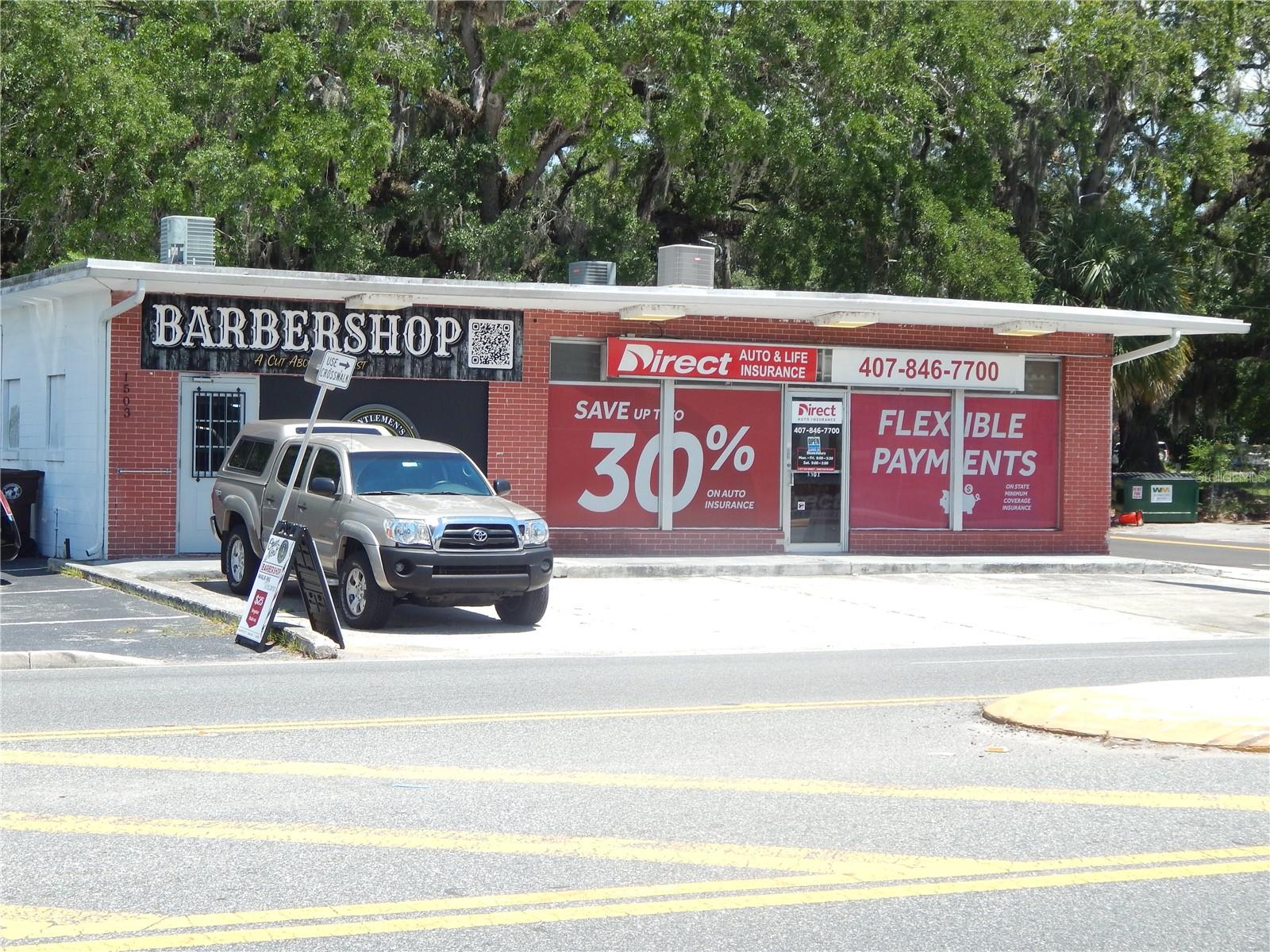 Commercial building located on Main Street in Kissimmee.  This building has two units and both are currently rented.  Property also includes the lot behind the building that was paved for a parking lot.