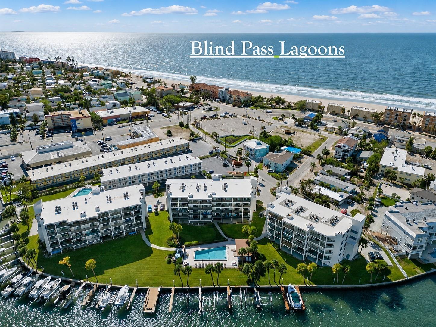 *PRIME VALUE* LOCATED DIRECTLY ON THE wide- open waters of the INTRACOASTAL WATERWAY IN THE HEART OF TREASURE ISLAND. Right across from the Gulf of Mexico. Best Location on the Island. Tastefully designed 2 Bedroom two full baths 1250 sq/ft 4th floor corner unit with a 28ft. waterfront balcony. **** INCLUDED: BOAT SLIP with NEWER (2024), 10,000 lb. LIFT. **** Corner unit offers Plenty of Natural daylight. Newer Kitchen appliances, custom granite counters, newer in-unit washer/Dryer, Ceramic plank flooring flows throughout all the rooms. Unit sold furnished. A generous sized outside ground floor storage unit. *Community amenities include* Fishing dock with Kayak launching area, heated waterfront pool with pool restrooms, Plenty of parking. Guest Boat slips. 
*** A PET FRIENDLY community***. TWO-WEEK MINIMUM RENTAL.  NOTE: All milestone inspection recommendations completed. Monthly Condo Fee includes Cable TV, Community Pool, Escrow Reserves Fund, Building Insurance, Maintenance Exterior, Pool Maintenance, Sewer, Trash, Water. A perfect well maintained waterfront community. Conveniently located just moments from shopping, restaurants, beach bars, and supermarkets, yet peacefully tucked away on a quiet waterfront cul-de-sac away from the main roads. BEST VALUE OF THE ISLAND.  Schedule a private showing.