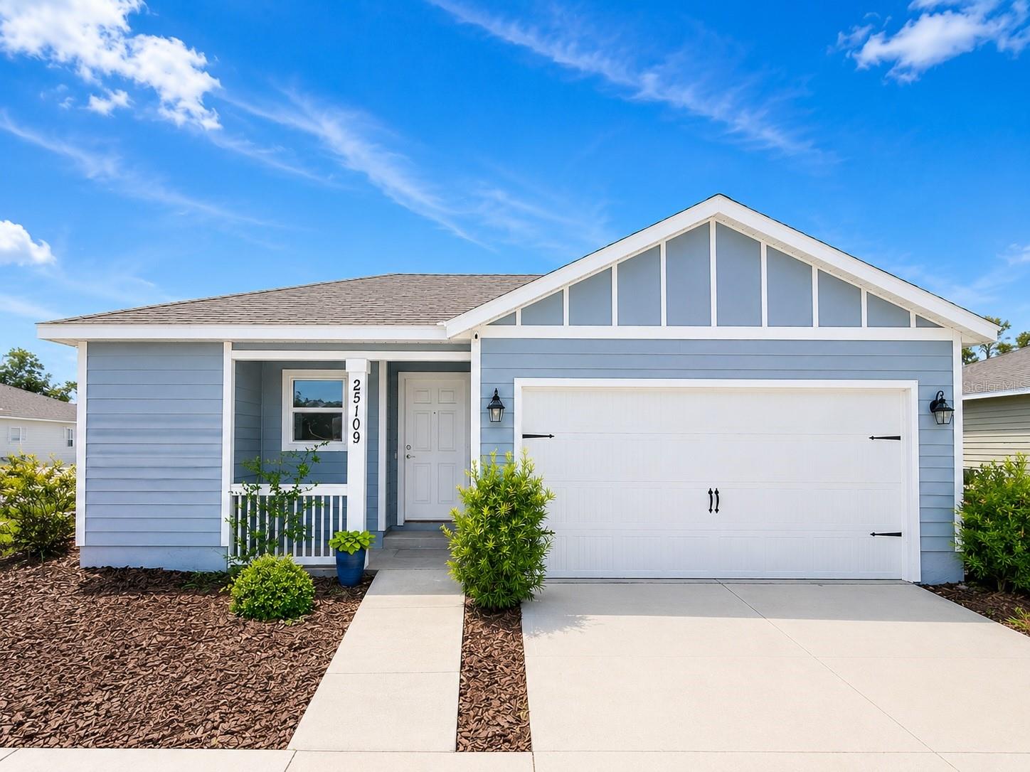 COMING SOON - Welcome to this move-in ready newer construction home located on a desirable & spacious corner lot in the growing community of Newberry. This thoughtfully designed Montgomery Model offers 3 bedrooms, 2 bathrooms, and 1,310 square feet of comfortable living space with a highly functional open and split-bedroom floor plan. The heart of the home is the spacious kitchen, featuring granite countertops, stainless steel appliances including a refrigerator, a large breakfast bar, and an oversized walk-in pantry that provides exceptional storage. Luxury vinyl plank and tile flooring flow throughout the entire home, offering both durability and style with absolutely no carpet. The private primary suite features a generous walk-in closet, dual vanities, and a walk-in shower, creating a comfortable retreat at the end of the day. Two additional bedrooms and a full guest bath are situated on the opposite side of the home, providing privacy and flexibility for family, guests, or a home office. Additional features include a large laundry/utility room, Low-E windows for energy efficiency, a covered back porch, a fully fenced backyard, and a whole-yard automatic sprinkler system. The two-car garage offers ample space for vehicles, storage, and hobbies.
Conveniently located within walking distance to Newberry Elementary, Oak View Middle School, and Newberry High School, this home offers an ideal combination of comfort and convenience. The HOA also covers front lawn maintenance, allowing for low-maintenance living and more time to enjoy everything Newberry has to offer. Don’t miss this opportunity to own a well-appointed home in one of Newberry’s most convenient locations. Buyer to verify all measurements and school zoning.