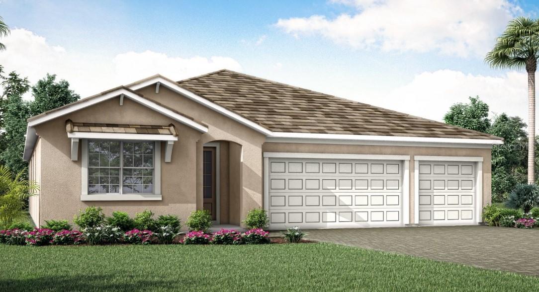 Step into this vibrant and beautifully styled 4-bedroom, 3 and a half bathroom Isle Royal home with a flexible retreat space and an oversized 3-car garage, designed to bring ease, comfort, and personality to everyday living in the heart of Lakeside. From the moment you enter, soaring ceilings and warm natural light highlight the impressive 12x24 tile flooring that extends through the entire home in rich, earthy tones laid in a sleek modern stagger pattern—offering a seamless, cohesive look without a stitch of carpet. The executive kitchen delivers serious wow-factor with maple cabinetry in a soft latte finish, quartz countertops with gentle veining, bold matte-black hardware, and a statement brick-set backsplash that brings texture and style to the space. The luxurious primary suite feels like a private escape, complete with a generous walk-in closet and a spa-inspired primary bathroom showcasing a stunning super-shower with dual showerheads, floor-to-ceiling tile, built-in niches, and dual vanities. Three additional bedrooms and beautifully finished bathrooms provide comfort for guests or family, while the retreat space adds the perfect bonus area for lounging, hobbies, or movie nights. This home also features whole-house impact-resistant glass, an extended paver lanai with a screen enclosure, and pre-plumbing for an outdoor kitchen to elevate your outdoor living experience. As part of Sunstone’s highly coveted master-planned setting, residents enjoy two incredible amenity campuses offering lakefront clubhouses, sparkling resort-style pools with lap lanes, state-of-the-art fitness centers, game rooms, pickleball courts, outdoor fitness areas, paw parks, event lawns, and a full calendar of community activities led by a dedicated Lifestyle Director. All of this is perfectly positioned just moments from Downtown Wellen’s waterfront restaurants and entertainment, scenic trails, and some of Southwest Florida’s most beloved beaches—making this home a lively and luxurious retreat where every day feels like an escape.
***Photos, renderings and plans are for illustrative purposes only and should never be relied upon and may vary from the actual home. Pricing, dimensions and features can change at any time without notice or obligation. The photos may be from a furnished model home and not the home offered for sale.