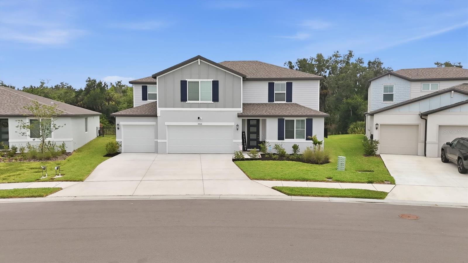 SELLER OFFERING $10K TOWARD BUYER'S CLOSING COSTS!!This meticulously cared for 5 bedroom/5 bathroom home is no longer offered in Salt Meadows.  Situated on an oversized fully fenced lot, with views of greenspace and no rear neighbors. Features include; 3 car garage with epoxy floors, new paint throughout, wood look floor tile, Carrara tile in the primary bath, quartz countertops with undermount sinks, hexagon Calacatta kitchen tile backsplash in a gourmet kitchen. Enjoy relaxing with your morning coffee on this home's covered lanai or host a game night in the large, upstairs game room. Primary suite boasts two walk-in closet and dual sinks. Use the downstairs flex space as a formal dining room. home office or separate den. Residents will enjoy LOW HOA, resort-style amenities including a large community pool, clubhouse with fitness center, sports courts, playground with no new construction in this portion of Salt Meadows.