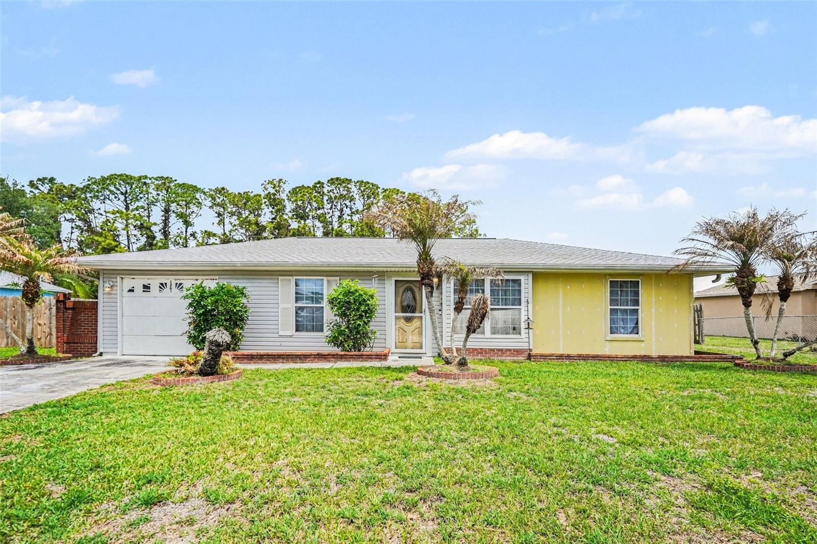 Excellent Opportunity!  Located in the fastest growing and desirable areas, just minutes from Florida’s beautiful coastline and the relaxed lifestyle buyers crave. This home offers the perfect balance of comfort, convenience, and everyday living, ideal for those seeking both a peaceful escape and easy access to everything the Space Coast has to offer.  Inside, you will have the opportunity to customize this home to your own with natural light that fills the open-concept layout, creating a warm and inviting atmosphere from the moment you walk in. The effortless flow between the living, dining, and kitchen spaces is perfect for gathering with family and friends, entertaining guests, or simply enjoying daily life. The well-sized bedrooms provide comfort and privacy for everyone, while the spacious primary suite serves as a relaxing personal retreat, a perfect place to unwind after a day at the beach, work, or explore the area.  Embrace even more living space with an enclosed porch and patio designed for Florida living. Whether enjoying your morning coffee, hosting weekend get-togethers, or creating your own outdoor oasis, this space offers endless possibilities.  Located in an HOA-free community, this property gives homeowners the freedom to truly enjoy their lifestyle with fewer restrictions and more flexibility. Conveniently within 10 minutes to shopping, dining, parks, and everyday essentials.  Schedule your private show today and experience the Palm Bay lifestyle for yourself.  Excellent Opportunity - Bring Your Offer!