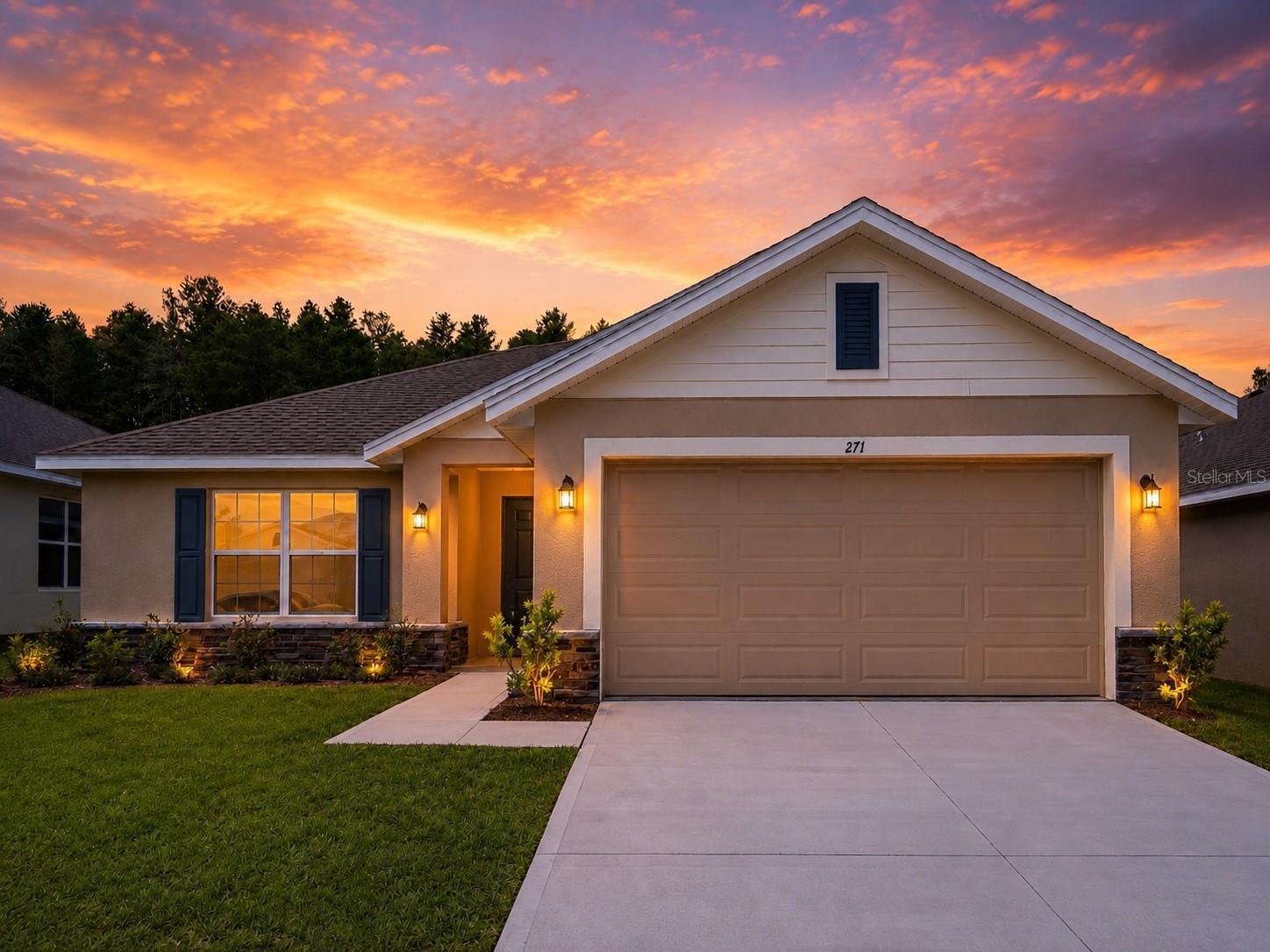 Under Construction. Under Construction – Welcome Home to Comfortable Florida Living!

Discover the perfect combination of modern design, quality craftsmanship, and everyday comfort in this beautiful 3-bedroom, 2-bath home located in one of Leesburg's newest and most desirable communities.

Inside, you'll find a thoughtfully designed single-story floor plan featuring an open-concept layout filled with natural light. The spacious living, dining, and kitchen areas flow seamlessly together, creating the perfect setting for entertaining guests or enjoying quiet evenings at home. The well-appointed kitchen offers granite countertops, ample cabinetry, and generous workspace, making meal preparation both convenient and enjoyable.

The private owner's suite provides a relaxing retreat, while two additional bedrooms provide flexibility for family, guests, or a home office. Designed with comfort and functionality in mind, this home is ideal for first-time homebuyers, downsizers, or anyone looking to enjoy low-maintenance Florida living.

Conveniently located in Leesburg, you'll be just minutes from shopping, dining, major roadways, the Chain of Lakes, the Leesburg Public Library, historic Downtown Leesburg, and approximately 15 minutes from Florida's Turnpike, providing easy access throughout Central Florida.

Residents of this growing community will enjoy outstanding planned amenities, including a resort-style swimming pool with cabanas, pickleball courts, scenic nature trails, a tot playground, dog park, community pavilions, and open green spaces designed for recreation and relaxation.

Please note: This home is currently under construction. The photos shown are from a previously completed home featuring the same floor plan with a different elevation and are for illustrative purposes only. Colors, finishes, fixtures, landscaping, and design selections may vary from the home currently under construction.

Don't miss the opportunity to own a beautifully designed new home in one of Leesburg's fastest-growing communities. Contact us today for construction updates and to schedule your private tour of Arbor Park!