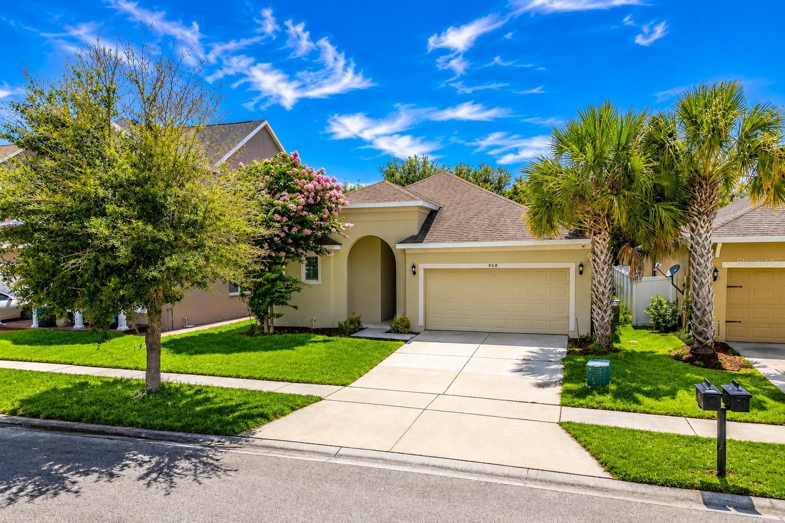 Welcome to this stunning 4-bedroom, 2-bath home located in the highly desirable gated community of Legacy Park. From the moment you walk in, you'll appreciate the elegant design, soaring high ceilings, and modern finishes that set this home apart. Recently upgraded with beautiful porcelain tile flooring throughout, this home offers a sophisticated, seamless look that is both stylish and easy to maintain.

Designed for both comfort and entertaining, the spacious layout is filled with natural light and features generously sized living areas. The enclosed patio provides the perfect space to relax year-round, enjoy your morning coffee, or create an additional indoor-outdoor living area.

Residents enjoy access to a community pool and cabana while benefiting from a prime location strategically situated between Kissimmee and St. Cloud. Just minutes from shopping, dining, entertainment, Medical City, NeoCity, and the emerging Florida Advanced Research Center, this location offers exceptional convenience for both work and play.

Outdoor enthusiasts will love being only minutes from the award-winning St. Cloud Lakefront at East Lake Tohopekaliga, featuring a sandy beach, marina, boat ramp, fishing pier, splash pad, playgrounds, picnic areas, bike and walking trails, and year-round recreational activities.

This is more than just a home—it's a lifestyle. Combining modern elegance, an unbeatable location, and resort-style community amenities, this exceptional property is one you won't want to miss