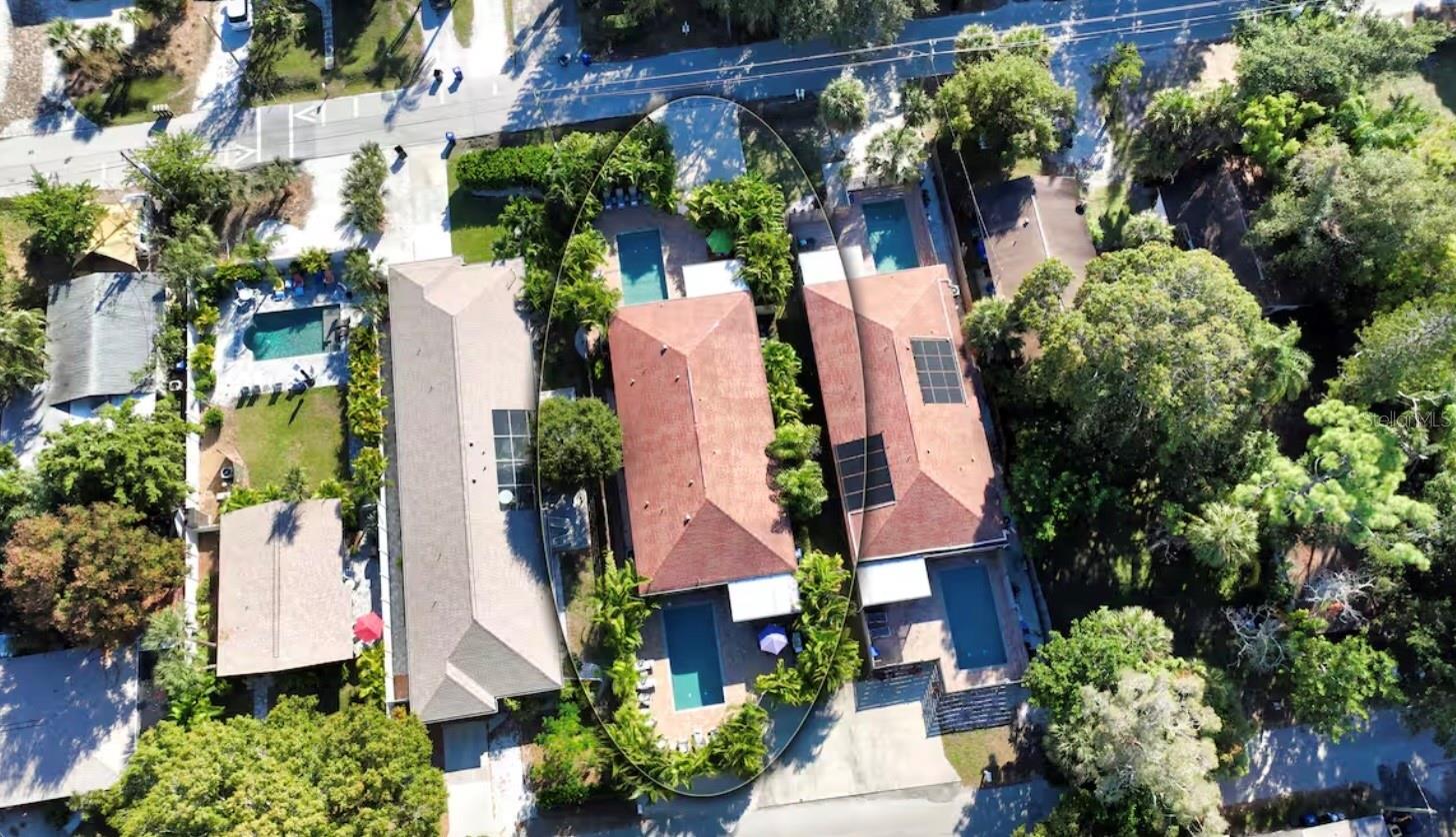Discover this turnkey duplex — a fully updated 6-bed, 4-bath property (3 bedrooms and 2 baths per unit) offering exceptional income potential in a prime location. Each spacious unit features modern finishes and thoughtful layouts for comfortable living. Enjoy private oasis backyards with dedicated heated pools and fully fenced privacy on both sides — perfect for tenants seeking resort-style relaxation without sharing space. Separate entrances from Roselawn Street and Hansen Street.
Recent upgrades include a new metal roof (2025) and comprehensive updates throughout, ensuring low maintenance and strong rental appeal. This duplex is an excellent investment, currently positioned to generate reliable income in a high-demand Sarasota rental market.
Central Sarasota location provides easy access to world-famous Siesta Key Beach (minutes away via North Siesta Key Bridge),  shopping, restaurants, parks, and everyday conveniences. Quick drives to downtown Sarasota, I-75 make it ideal for residents and investors alike.
Whether you're expanding your portfolio or seeking a smart income-producing property, this updated duplex delivers value, privacy, and location in one package. Don't miss out — schedule a showing today!