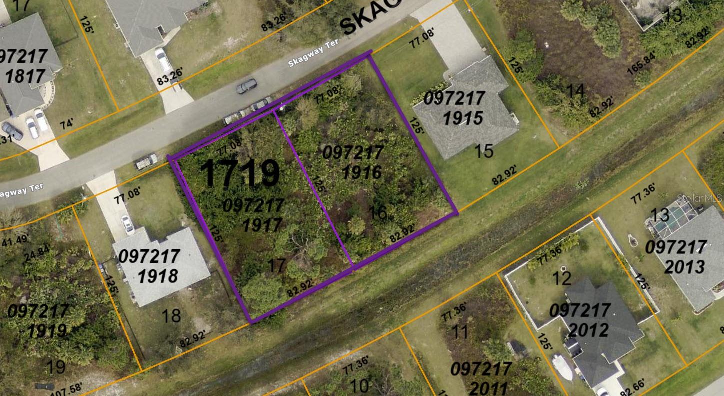 **Exceptional Double Lot Opportunity!** This expansive nearly half-acre parcel, measuring approx. 160 feet wide by 125 feet deep (approximately 20,000 square feet), is a rare find. Ideal for building two side-by-side homes or creating a spacious single homesite with ample room for a garden, separate garage, or other outdoor amenities. Whether you choose to build now or later, this lot offers flexibility and potential with no HOA restrictions. Enjoy the serene charm of this Gulf Coast community, conveniently located near downtown and major highways. A short drive will take you to the pristine Gulf Coast beaches, with fantastic fishing and boating options in Port Charlotte and Charlotte Harbor. With its excellent east-facing exposure, this property promises a bright and welcoming setting. Don’t miss out on the chance to secure your slice of sunny Florida in the tranquil area of Port Charlotte, with easy access to the amenities of both Port Charlotte and North Port.
