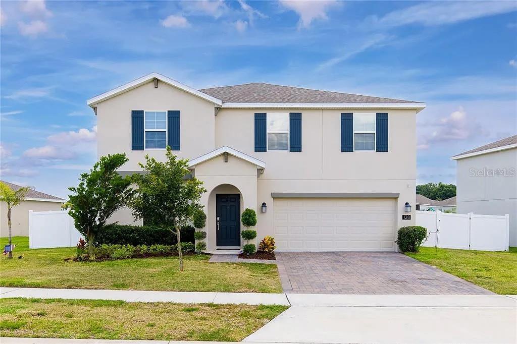 Like new home in the popular Cherry Lake area. You walk into this home and have a large formal dining or office space to your left. There is a spare bathroom on your left past the office and the large spacious hallway opens up to the living area. The large kitchen has 42-inch cabinets and stone countertops on the right side of the room. There is an area for a dining room table in the center. This area has a sliding glass door that goes out to the backyard which is fenced in with a vinyl fence. Sprinkler system in front and rear yard, it was kept away from the back wall so you can add a deck or pool without having to move the sprinkler system. There are no rear neighbors, so your view is very open. When you walk up the stairs there is a large loft on your right, aa great place for a second living space or kids play area. All four bedrooms are upstairs. The master bathroom has his and hers sinks along with a huge walk-in closet. This home is conveniently located to the turnpike for an easy commute to anywhere you need or want to go! HOA fees include deeded access to Cherry Lake., Community Park, walking trails, basketball court and picnic area. Sellers lawn service will give 2 free weeks of lawn service to the new buyer. ;Water: City