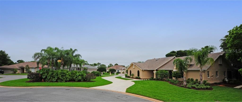 Located on a cul-de-sac, oversized lot in a park-like setting in The Lakes at the exclusive Spruce Creek Fly-In Residential Airpark and Country Club Community. An impressive and very large Circular Drive and extensive professional landscaping with tropical foliage and palm trees greet the visitor. Fully Renovated, this solid concrete block and stucco home features an open design with ceramic tile floors, a neutral decor and plenty of privacy for entertaining. The home was professionally renovated to like-new condition, from new paint to flooring, baths, cabinets, appliances, fixtures and much more. Used sparingly as a vacation home. Roomy 4 Bedrooms and 2½ baths and oversize 2-car garage with plenty of driveway space. The 4th bedroom features double doors and can be used as an office/den. Large family room with fireplace, living room, large laundry room. Master suite overlooks pool and has its own art-deco tub, walk-in closet and dual vanities. The open kitchen with breakfast nook and bar is complete with granite tops and new appliances, living and family rooms overlook the pool and have access through sliding glass doors. The outdoor recreation area with full screen enclosure includes a 31x17 solar heated pool and shower. Large covered outdoor area for outside dining and entertaining during Florida's cool nights. Sprinkler system with private well. The rear of the home backs up to a park-like setting with plantings of flowers and tropical plants. Lots of green grass and lovely mature trees surround this unit. This is a unique opportunity to purchase a prized pool home in Spruce Creek at a cost not seen in many years. The Spruce Creek Fly-in is the world's most famous Residential Airpark. 4,000 lighted runway, GPS approach. Golf Course, Country Club, 24-hr patrolled security. Spruce Creek annual POA fee of $1,550 (2020) includes 24-hour security, maintenance of airport, taxiways, streets, parks & common areas. ;Water: City