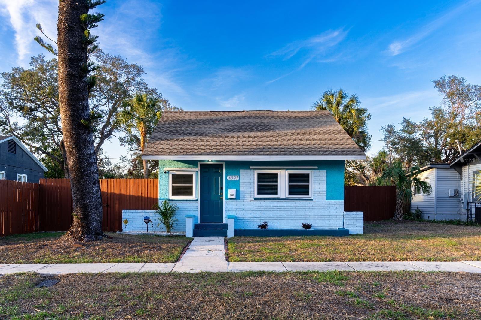 MOVE-IN READY! Charming Renovated Bungalow Near Pinellas Trail! Welcome to this beautifully renovated 2-bed, 1-bath home, perfectly blending modern updates with classic charm. Furniture is negotiable, allowing for a seamless transition into your new space. This cozy home boasts. 
All NEW APPLIANCES, including a Stove, Dishwasher, Microwave, Refrigerator, Water Heater, and Roof—all updated and renovated: Roof, A/C, and Water Heater in 2022;  for your convenience and peace of mind. The 2023 windows with shutters, Deck Backyard in 2024, allow natural light to flood the home while offering energy efficiency and added storm protection. NO FLOOD INS is required with Flood Zone X, Preventive termite treatment in 2023!

The large, open backyard with a fence that ensures your privacy,  so you can enjoy peaceful and relaxing evenings on the deck, in the hot tub, and at the private BBQ. is a blank canvas, ready for your creative ideas to come to life! Recent neighborhood updates include freshly paved city streets and beautiful Child's Park with tennis and basketball courts, and a beautiful waterview boardwalk over looking the pond. 

One of the standout features of this home is its proximity to the famous PINELLAS TRAIL! Enjoy a total 45 miles of scenic paths for Biking, Skating, or Walking from Dunedin to downtown St Pete less than 1 block away! Whether you're heading to the waterfront restaurants and entertainment of charming Gulfport or the vibrant atmosphere of Downtown St. Pete, you're just minutes away from some of the best spots in the area. Plus, you're only 6 minutes from I-275, making it easy to get anywhere in the Greater Tampa Bay area. 
With a cozy, turnkey interior,  and a prime location, this bungalow is a gem you won’t want to miss! The Seller is willing to consider all requests that are included in the contract to purchase.