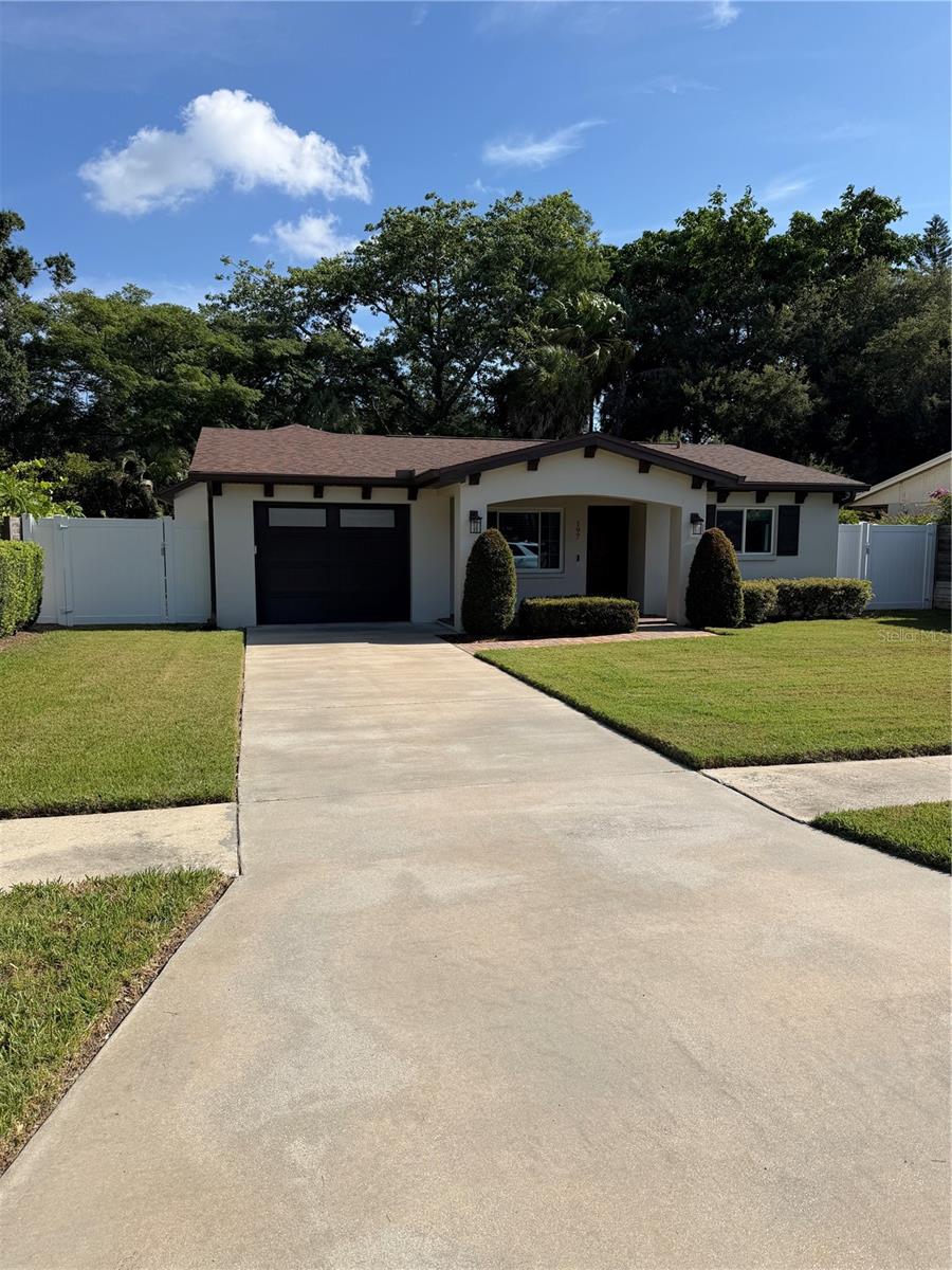 Welcome to your very own private tropical retreat located in the highly sought after Safety Harbor community!  This rare opportunity is a remodeled and pristinely well-maintained home with a large pool, deck and fenced yard.    This home features 3 bedrooms, and 2 updated bathrooms and has a split-floor plan. As you enter, you will find a large area for a dining table and 6 chairs or use this space for a main or second family room.  Each bedroom has spacious closet space, and a guest bedroom features French glass doors leading out to the pool area and backyard.  You will find hardwood floors and ceramic tiles throughout. The second bath features beautiful marble looking tile to the ceiling with a jetted tub for a relaxing bath.  Step into the kitchen to find new granite countertops, new farm sink and faucet, new oven range and microwave.  Enjoy the view from the kitchen sink watching your family and friend swim in the large pool or just admire the tropical oasis right in your own backyard.  This house features a one car garage interior pass-through laundry room with washer and dryer. Step into your spacious 2nd bonus/family room with vaulted ceilings and glass French door overlooking the pool. Enter the spacious master bedroom with large window overlooking the pool.  You can exit the master through glass doors onto a screened in patio sitting area. Exit the screened area onto a astroturf backyard, around the large pool area with a fence in backyard lined with beautiful tropical palm trees! This area is great for hosting gatherings with friends and family.  There is a large shed out back for extra storage, tools etc. This home also features hurricane resistance windows and has hurricane shutters. 

Along with all its amenities, this home is walking distance to Phillippe Park where you can walk along the bay and see Dolphin and Manatee playing, Bike down to the Safety Harbor Marina to see pink spoonbills or drive your golf cart to restaurants and festivals downtown.  Drive 30 minutes to beautiful Clearwater Beach and only 20 minutes to Tampa International Airport or St. Petersburg/Clearwater Airport. Location!!! Location!!  This place has it ALL!!!!!