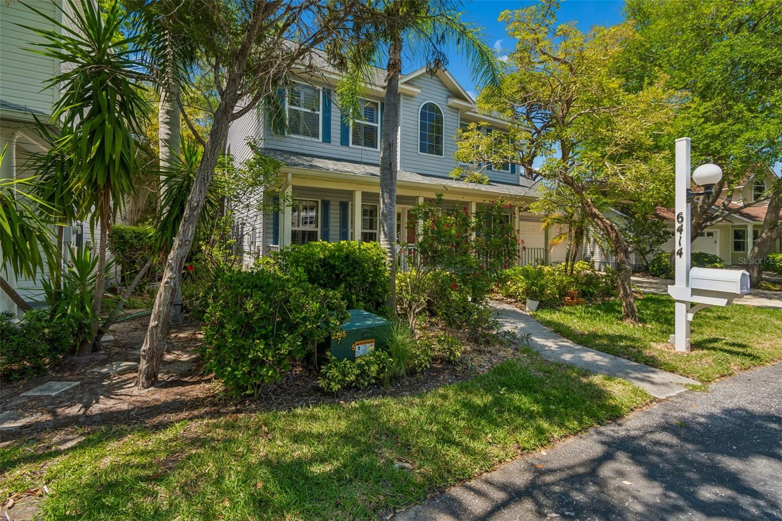 This custom-built, two-owner home in Cape Town Village is truly a rare find—immaculately maintained and in move-in ready condition. Freshly painted with brand new carpet on the second floor, this residence offers a light, inviting feel throughout.  Featuring 3 bedrooms, 2.5 baths, and a versatile den, the layout is both spacious and functional. The updated kitchen showcases Quartz Silestone countertops, while the Florida Room is under air—perfect for year-round enjoyment. Additional highlights include beautiful hardwood floors, plantation shutters, and a newer A/C. The roof, is 10 years young, features durable dimensional, mildew-resistant shingles. The oversized 21x38 garage is a standout feature, offering exceptional space for storage, hobbies, or multiple vehicles.  Nestled within the charming, oak-lined community of Cape Town Village, this intimate enclave of just 42 homes offers a community pool, lawn maintenance, and irrigation—all included—making it ideal for a lock-and-leave lifestyle.  Perfectly located near shopping, dining, and medical facilities, with outdoor adventures just minutes away at Robinson Preserve and DeSoto National Memorial. Plus, the stunning beaches of Anna Maria Island are only a short drive away—perfect for soaking up Florida sunshine, dining, and unforgettable sunsets.