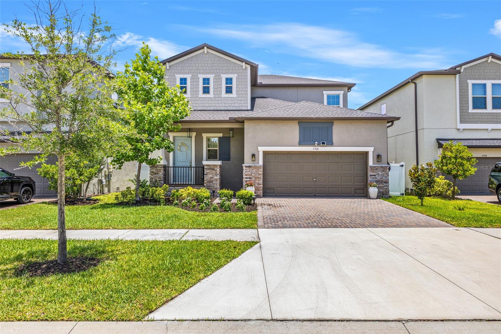 Welcome to 7706 S Juanita Street, a stunning Lennar-built home completed in July 2023 with no front neighbors & located in the highly sought-after South Tampa area, just south of Gandy Boulevard and less than two miles from Picnic Island Park and Dog Beach.
Offering almost 2,800 square feet of thoughtfully designed living space, this 4-bedroom, 3.5-bathroom home combines modern construction with high-end custom upgrades rarely found in newer resale homes. The spacious first-floor primary suite provides privacy and convenience, while upstairs features an oversized loft, two secondary bedrooms connected by a Jack-and-Jill bathroom, and an additional bedroom and full bath, creating the ideal layout for families, guests, or multigenerational living.
The open-concept floor plan is designed for both everyday living and entertaining. The gourmet kitchen overlooks the expansive living and dining areas and flows seamlessly into a custom-designed feature wall complete with a built-in entertainment center and decorative fireplace. Additional upgrades include luxury vinyl plank flooring throughout the second floor, custom wall molding, plus second Custom TV wall in Loft, an upgraded primary closet system, designer lighting, and numerous thoughtful finishes throughout the home.
Conveniently located near MacDill Air Force Base, downtown Tampa, Tampa International Airport, waterfront parks, restaurants, shopping, and some of South Tampa's most popular destinations, this move-in-ready home offers the perfect combination of location, style, and functionality. Schedule your private showing today. Welcome Home!